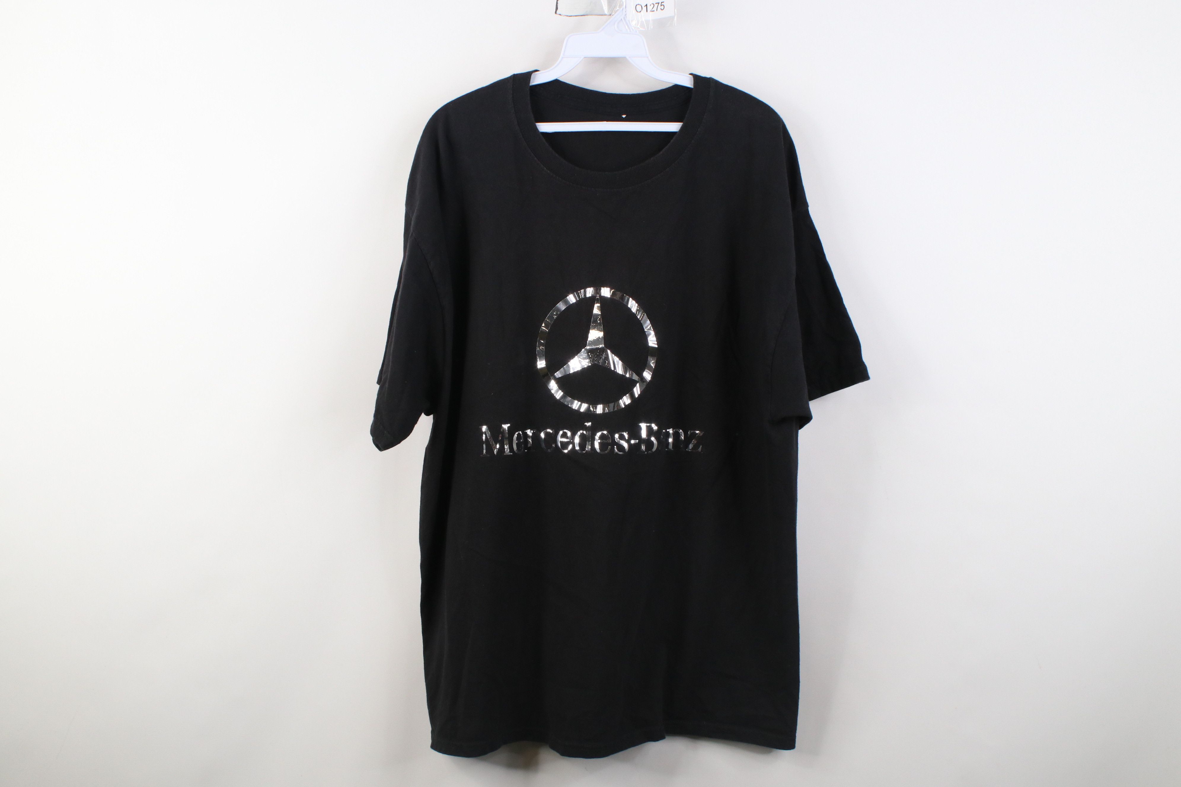 Vintage Vintage 90s Y2K Spell Out Mercedes Benz Racing T-Shirt Black Size US XL / EU 56 / 4 - 1 Thumbnail