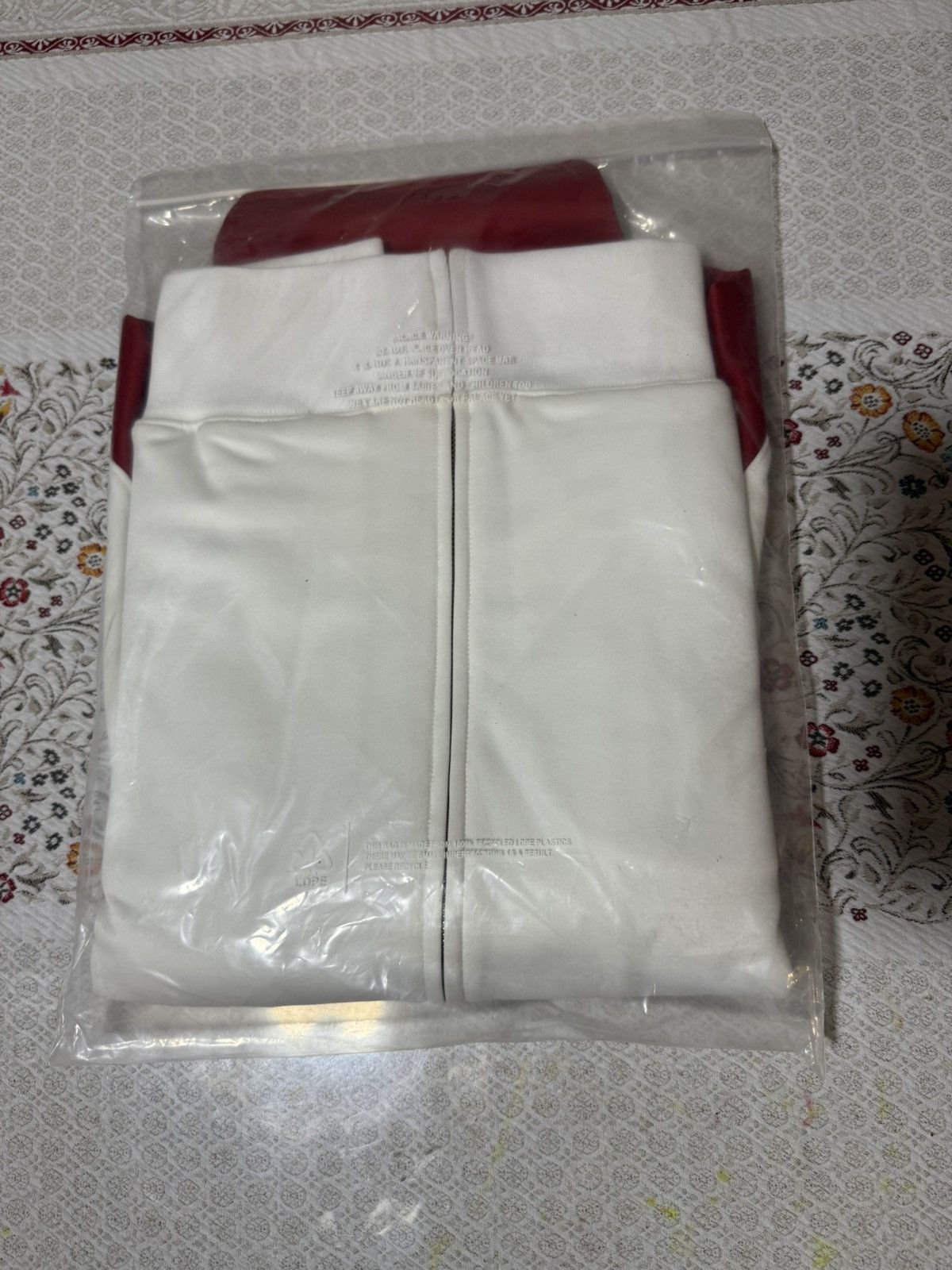 Palace Palace Rib POLYKNIT TRACK JACKET TRUEST RED SOFT WHITE Size Size US XL / EU 56 / 4 - 5 Thumbnail