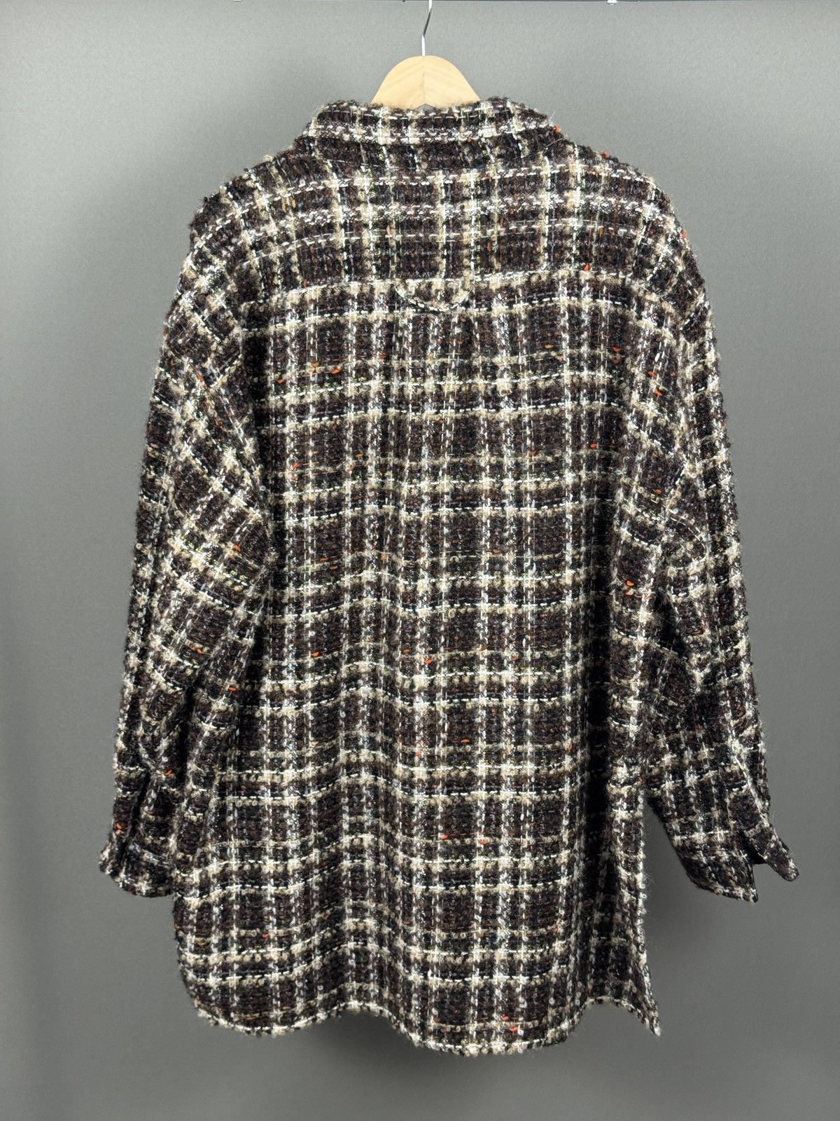 Faith Connexion Faith Connexion Brown Tweed Plaid Shirt Size US S / EU 44-46 / 1 - 6 Thumbnail