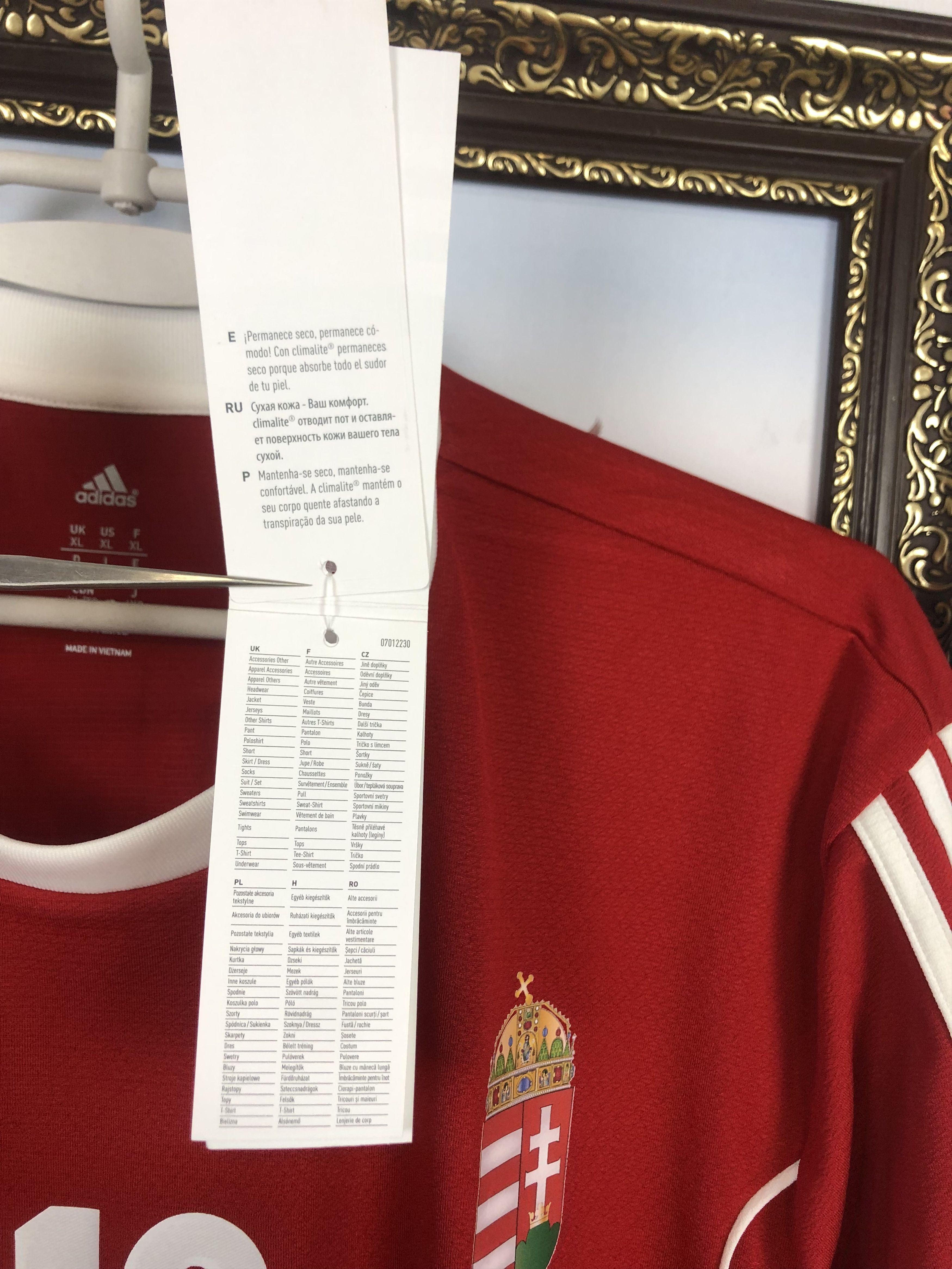 Adidas Hungary football shirt 2012 #19 Koltai Jersey New Rare Size US XL / EU 56 / 4 - 12 Thumbnail