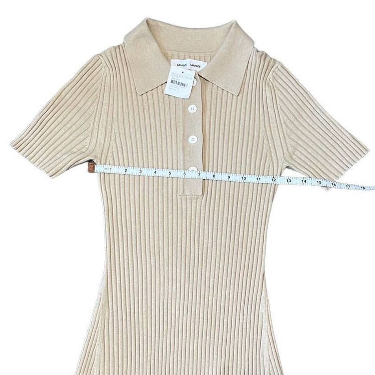 Samsoe Samsoe Samsøe Samsøe Lucy Polo Midi Dress 13997 Medium NWT Size M / US 6-8 / IT 42-44 - 7 Thumbnail