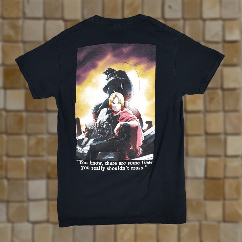 Alchemist VINTAGE Fullmetal Alchemist Brotherhood Anime T-Shirt Men Small Black Cotton Retro TV Promo Y2K Size US S / EU 44-46 / 1 - 1 Thumbnail