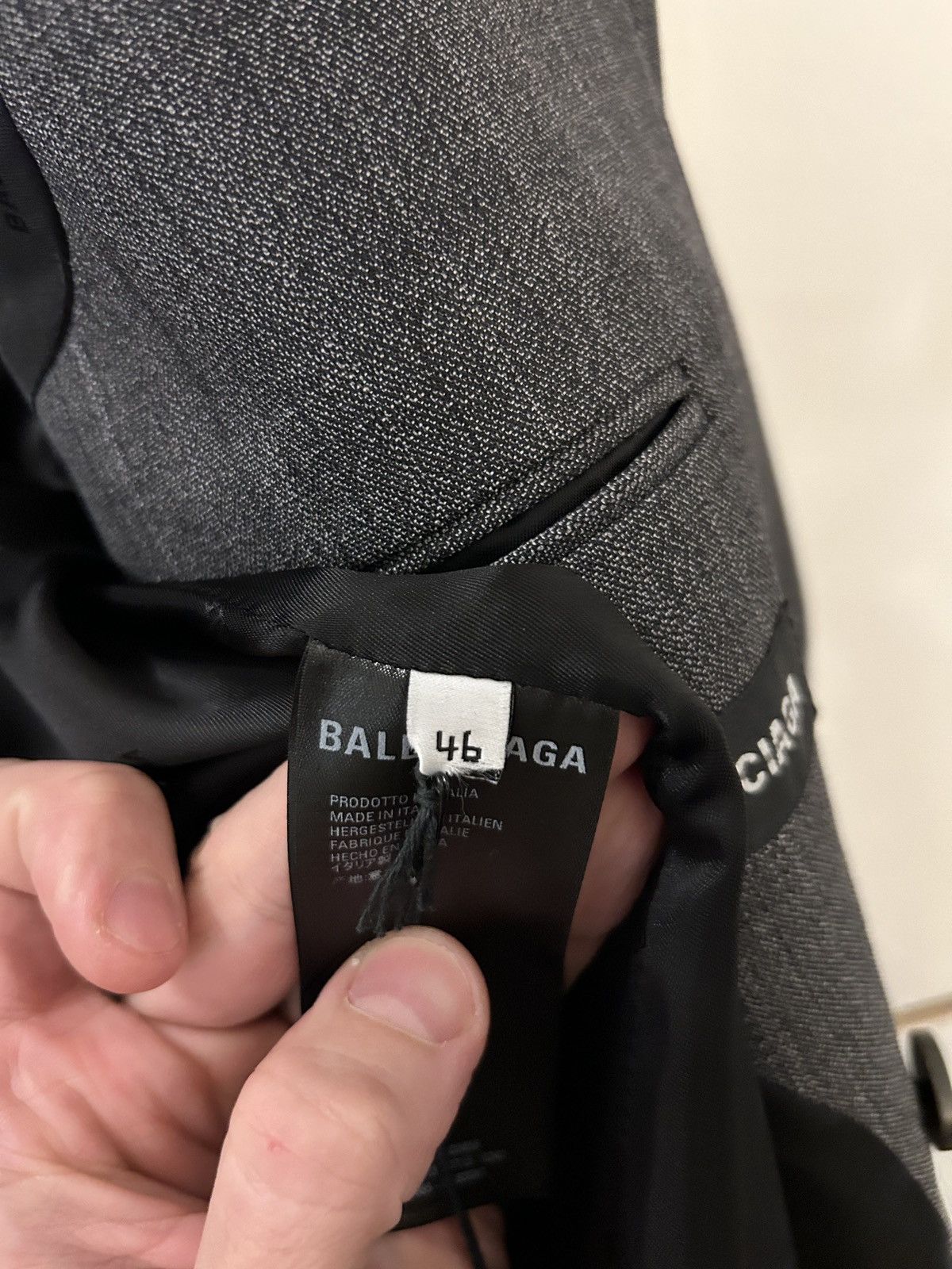 Balenciaga Balenciaga Men’s Blazer Size 46L - 6 Thumbnail