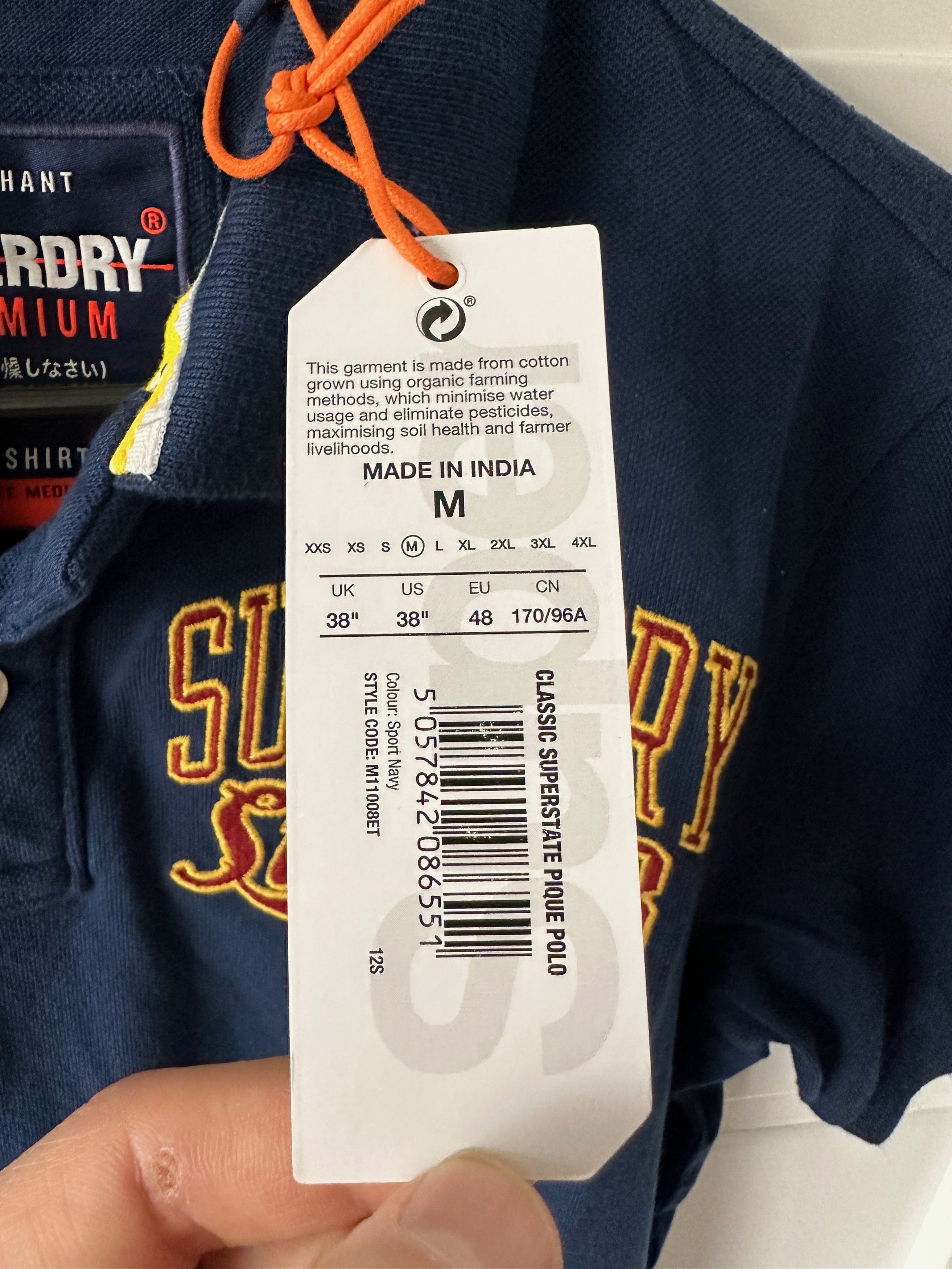 Superdry SUPERDRY navy blue polo shirt Classic superstate Size US M / EU 48-50 / 2 - 8 Thumbnail