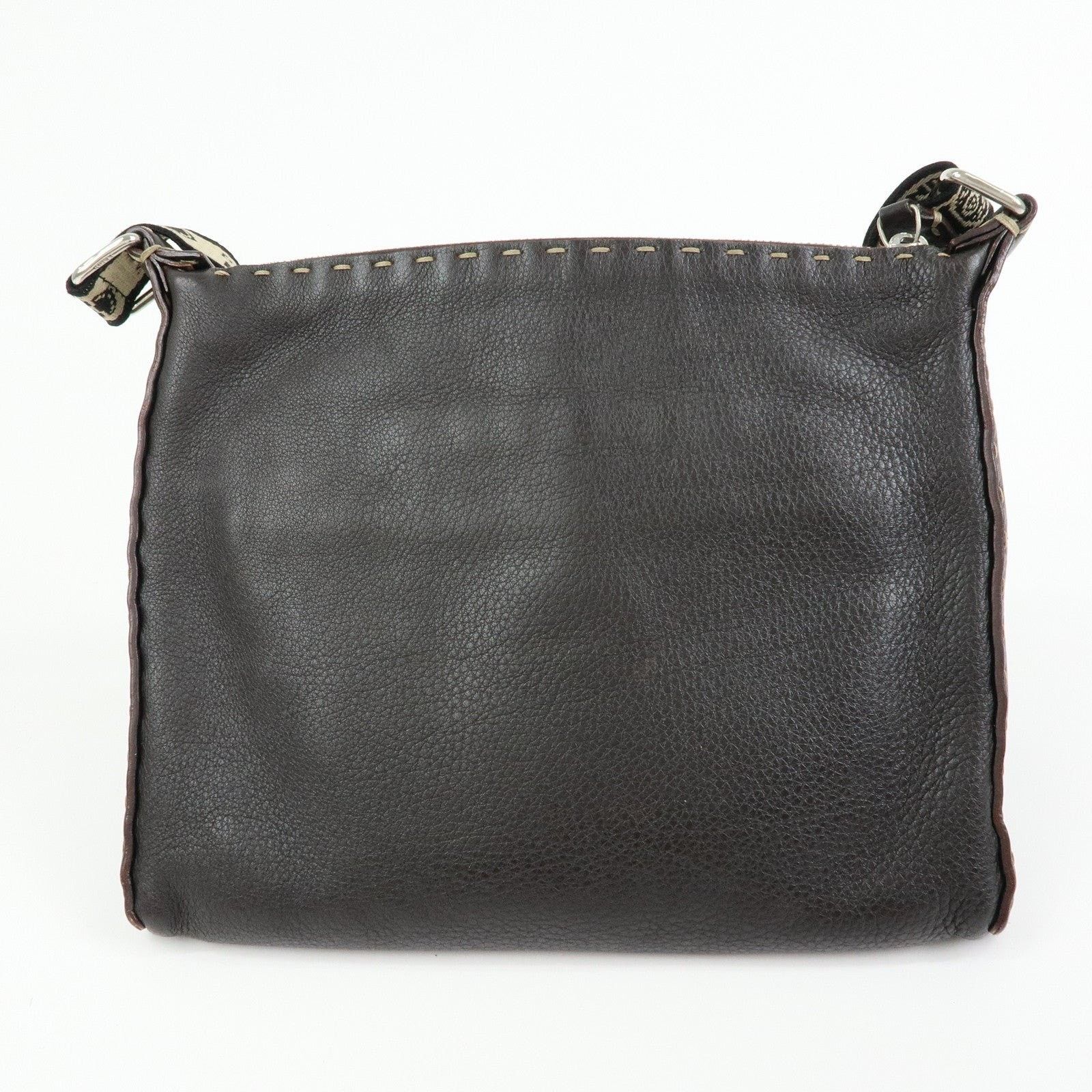 Fendi Fendi Selleria Leather Crossbody Bag Brown Size ONE SIZE - 2 Thumbnail