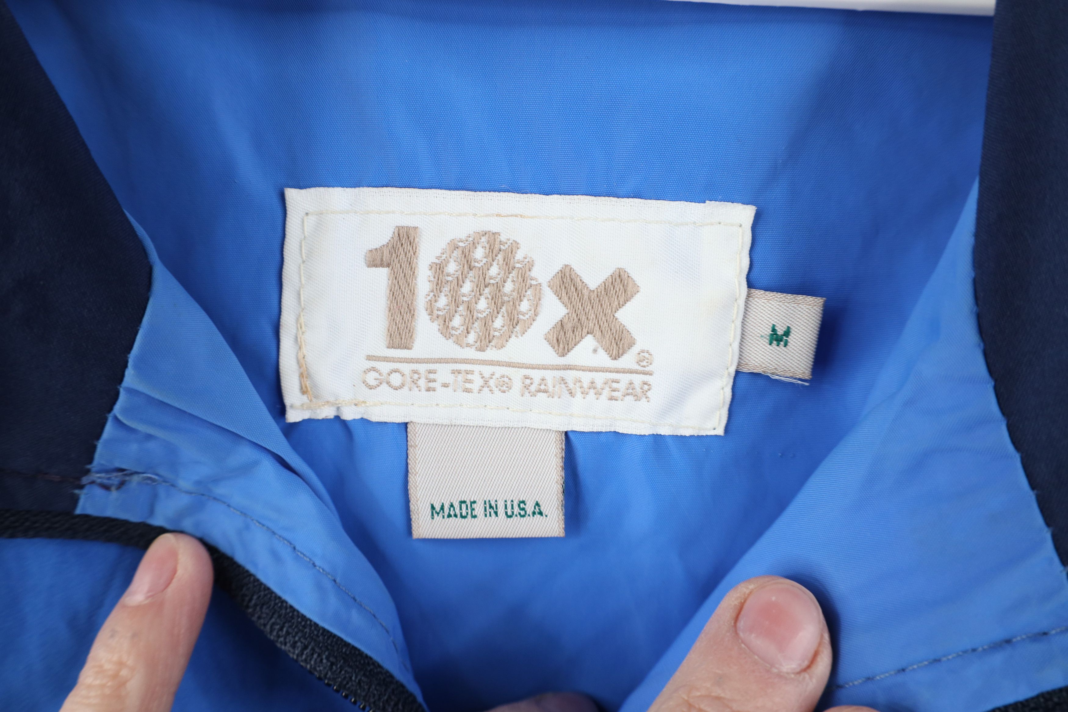 Goretex Vintage 90s Streetwear Goretex Rain Bomber Jacket Blue USA Size US M / EU 48-50 / 2 - 9 Thumbnail