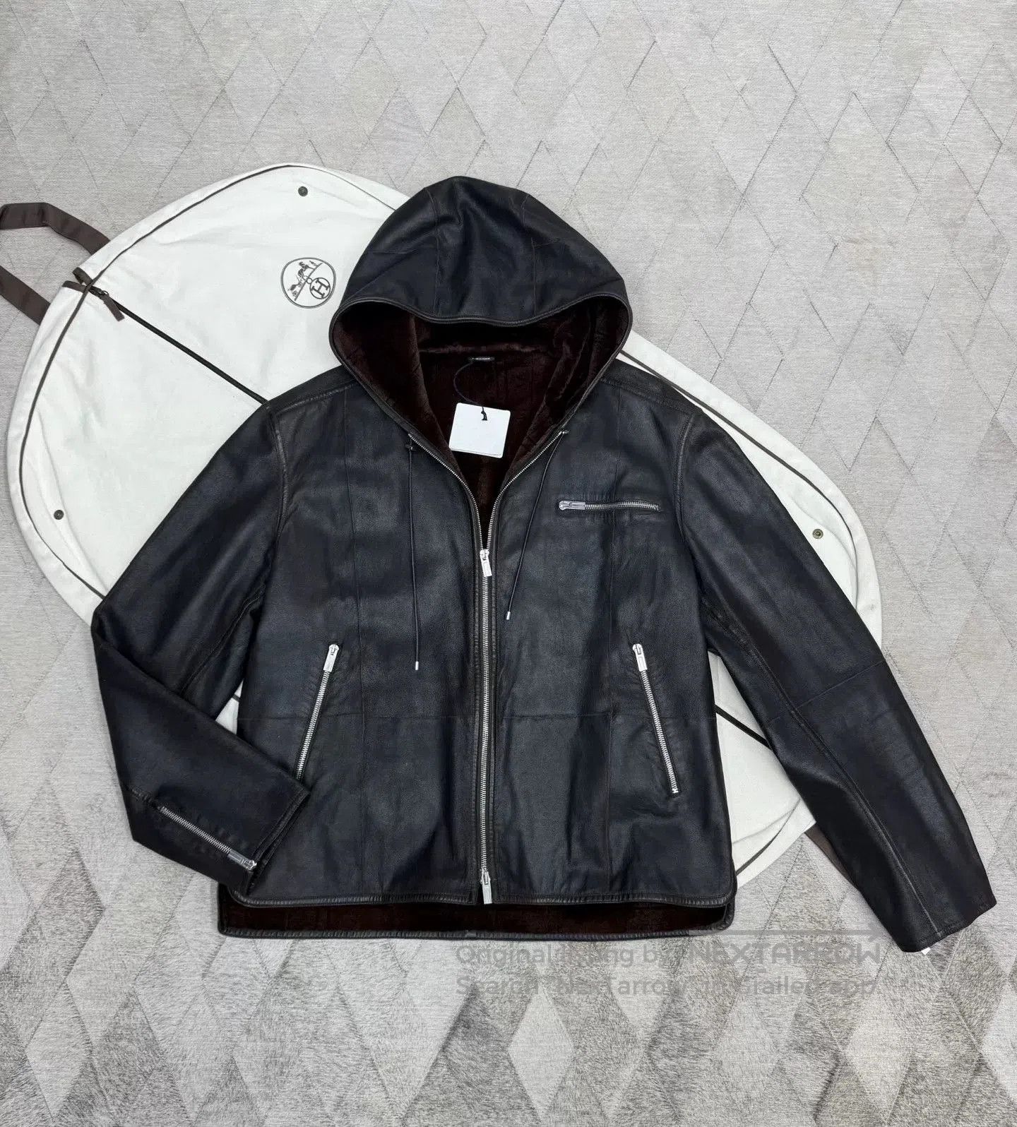 Hermes Hermes Autumn Winter Hooded Mink Jacket. Size US XL / EU 56 / 4 - 1 Thumbnail