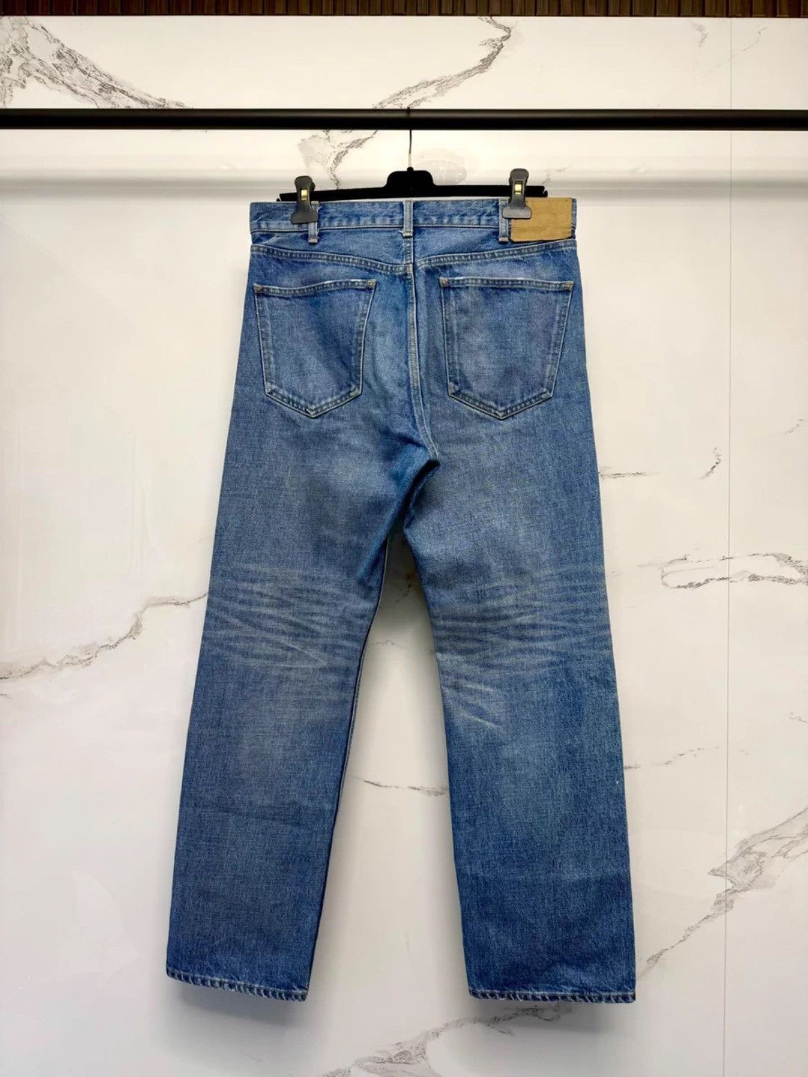 Celine Sz 31 Celine 22AW straight leg washed denim-2505 Size US 31 - 3 Thumbnail
