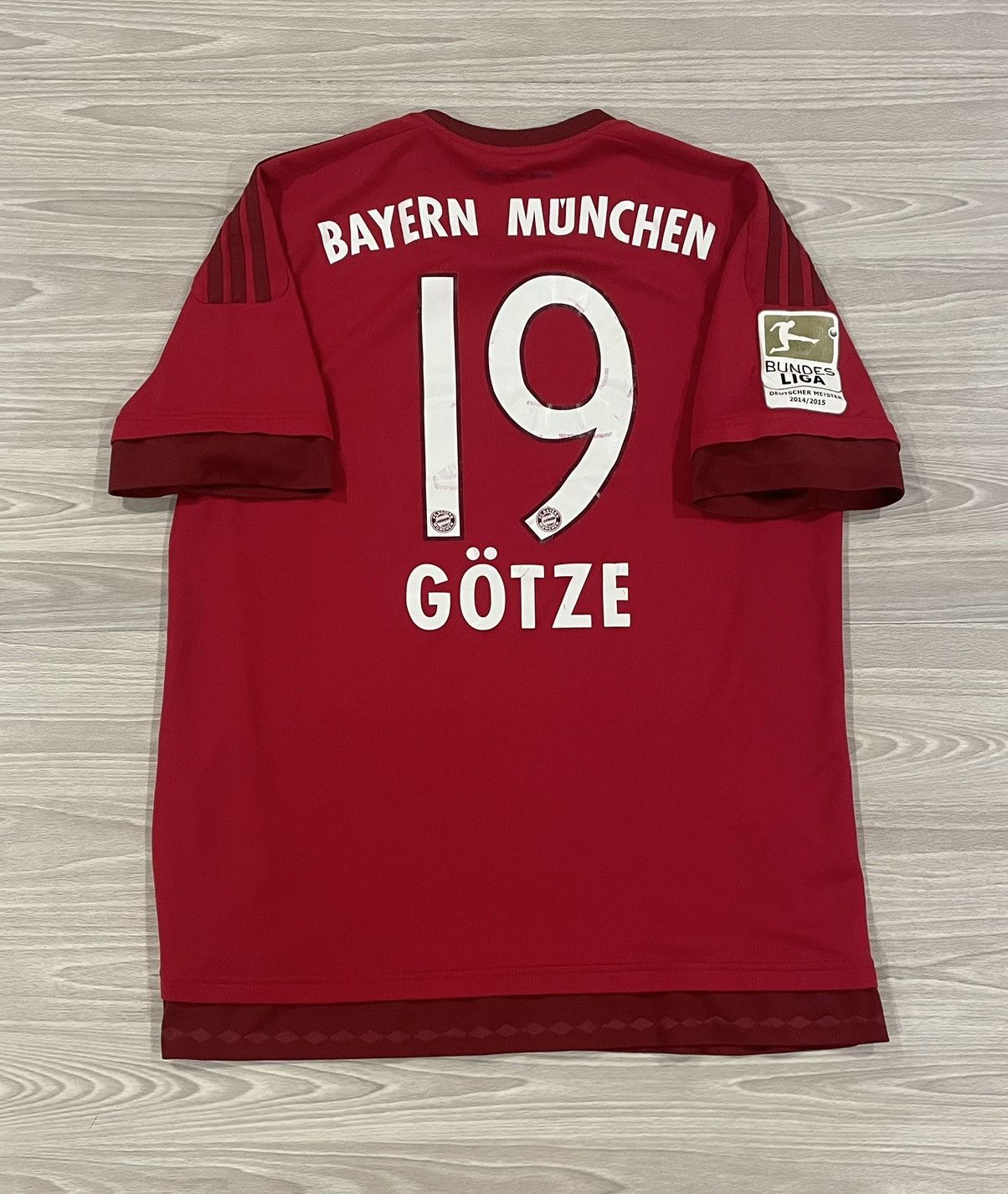Adidas Adidas 2014 Bayern Munich Gotze #19 Soccer Jersey Mens Large Size US L / EU 52-54 / 3 - 1 Thumbnail