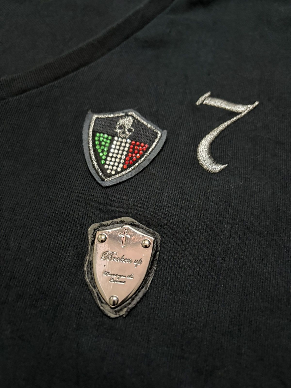 semanticdesign V-Neck Y2K Punk Style Italia Long Sleeve Tee Shirt Size US M / EU 48-50 / 2 - 4 Thumbnail
