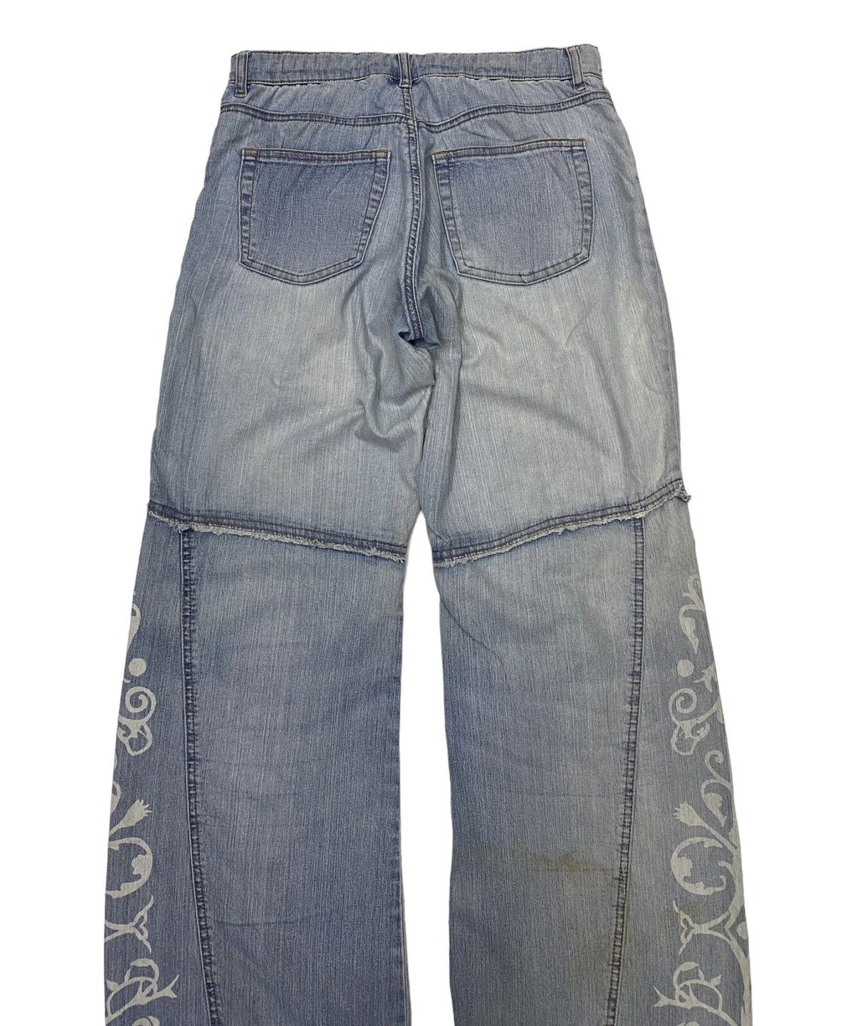 Kapital BAGGY🔥ADVANTAGE BAGGY DISTRESSED DENIM JEANS Size US 30 / EU 46 - 6 Thumbnail