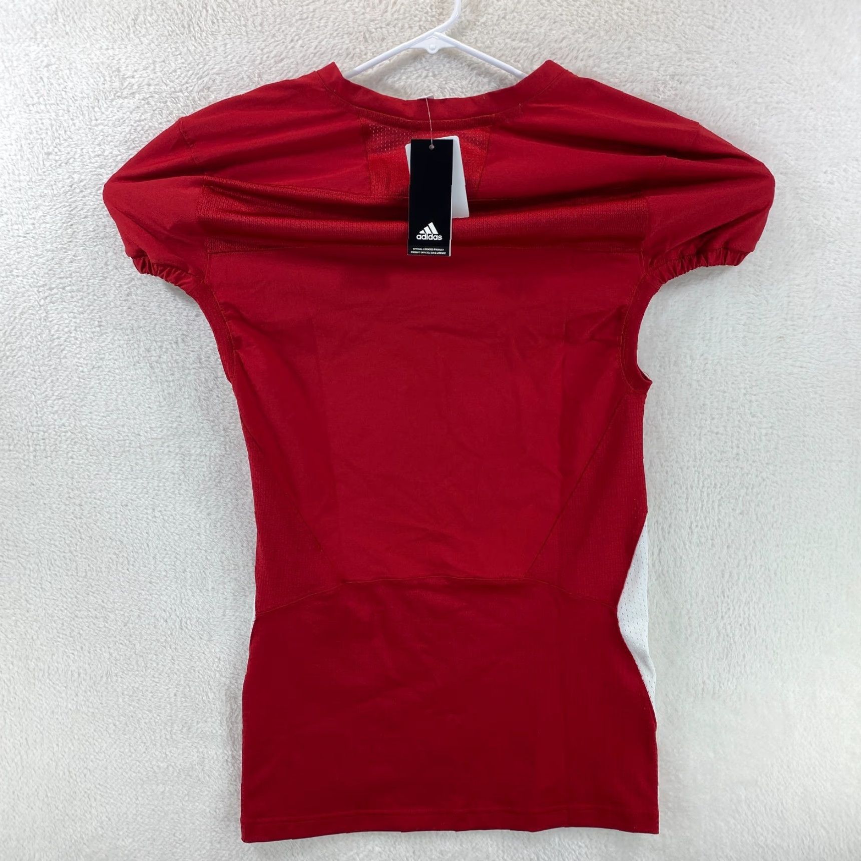 Adidas adidas Logo Football Red White Practice Jersey Mens Medium NWT Size US M / EU 48-50 / 2 - 2 Thumbnail