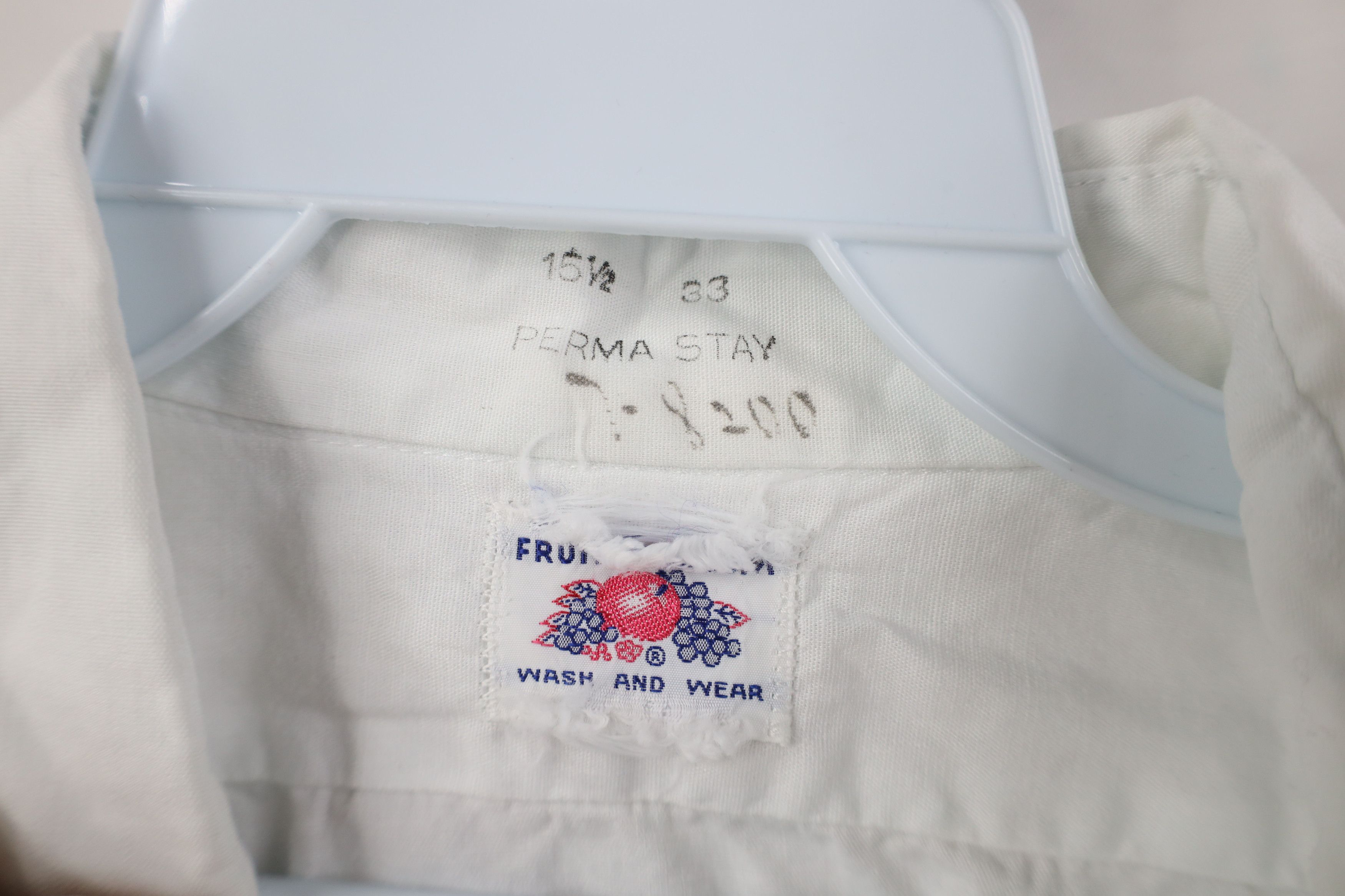 Fruit Of The Loom Vintage 50s 60s Fruit of the Loom Sanforized Button Shirt Size US M / EU 48-50 / 2 - 6 Thumbnail