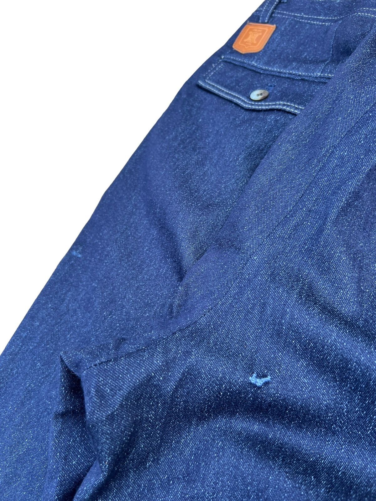 Celine Vintage 90s Celine Paris Distressed Wool Silk Trouser Pant Size US 32 / EU 48 - 18 Thumbnail