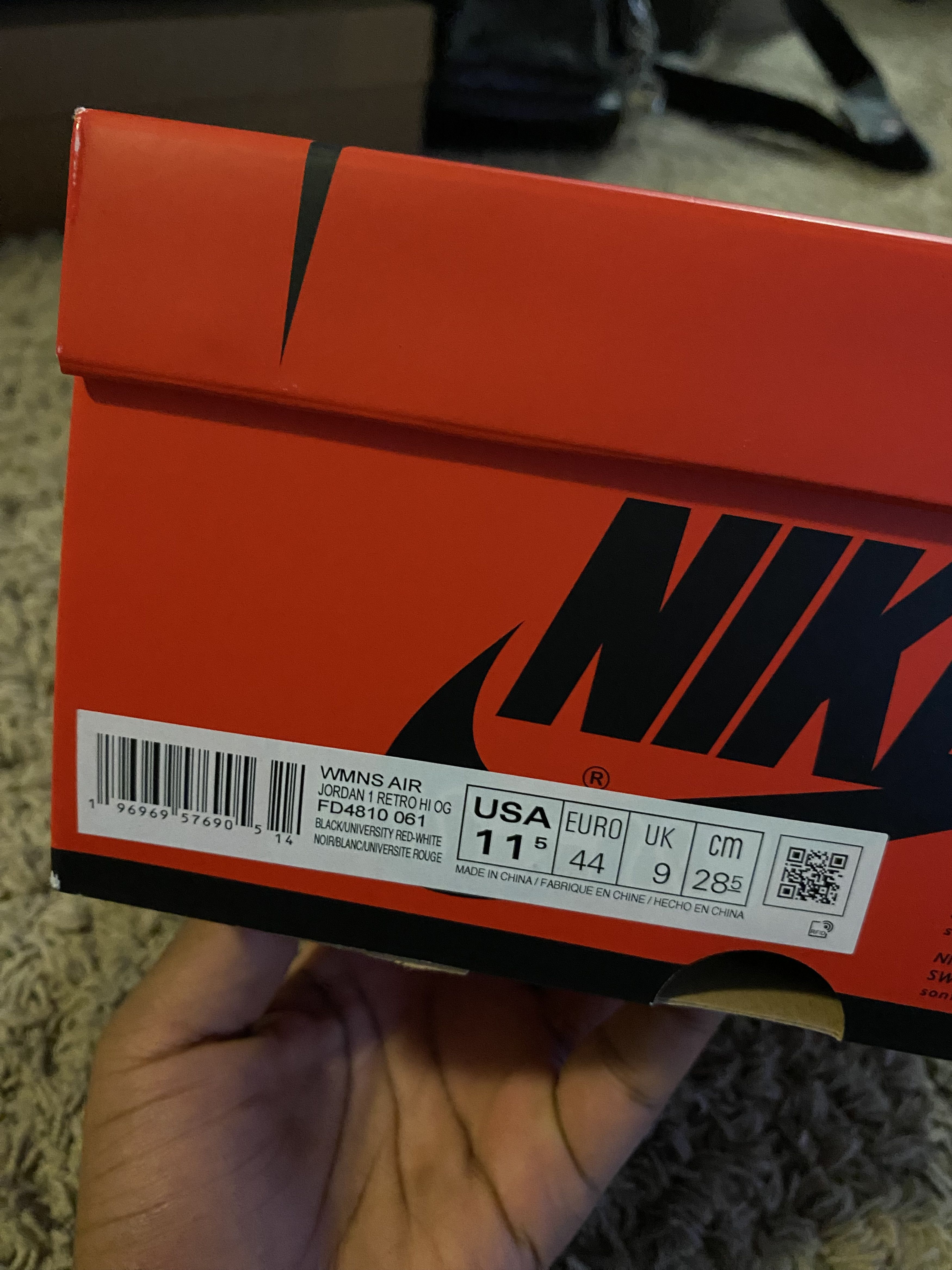 Jordan Brand Jordan 1 high satin bred size 11.5 W 10 M Size US 11.5 / IT 41.5 - 7 Thumbnail
