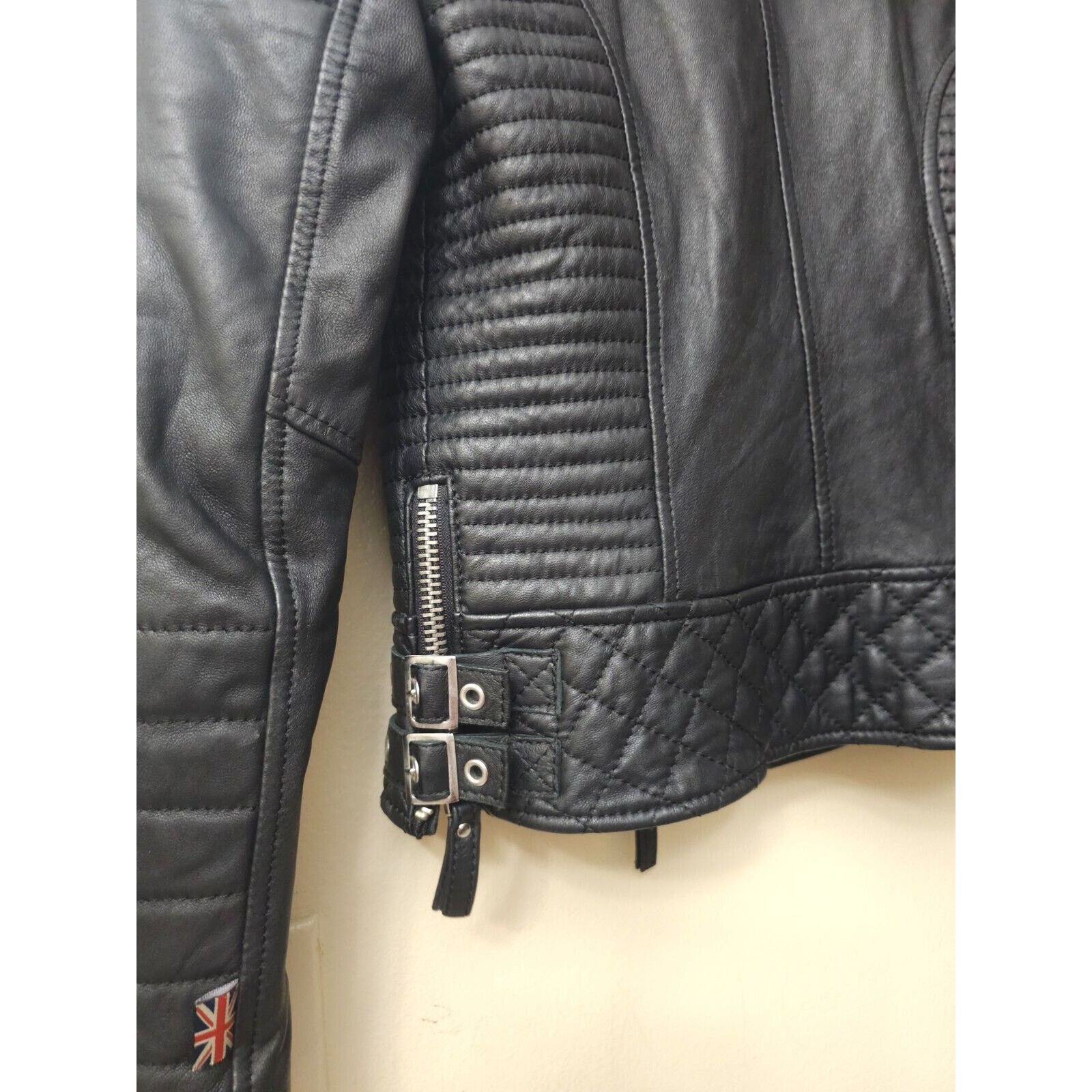 Boda Skins BODA Skins Kay Michaels Napa Leather Platinum Jacket 32/4 Size S / US 4 / IT 40 - 10 Thumbnail