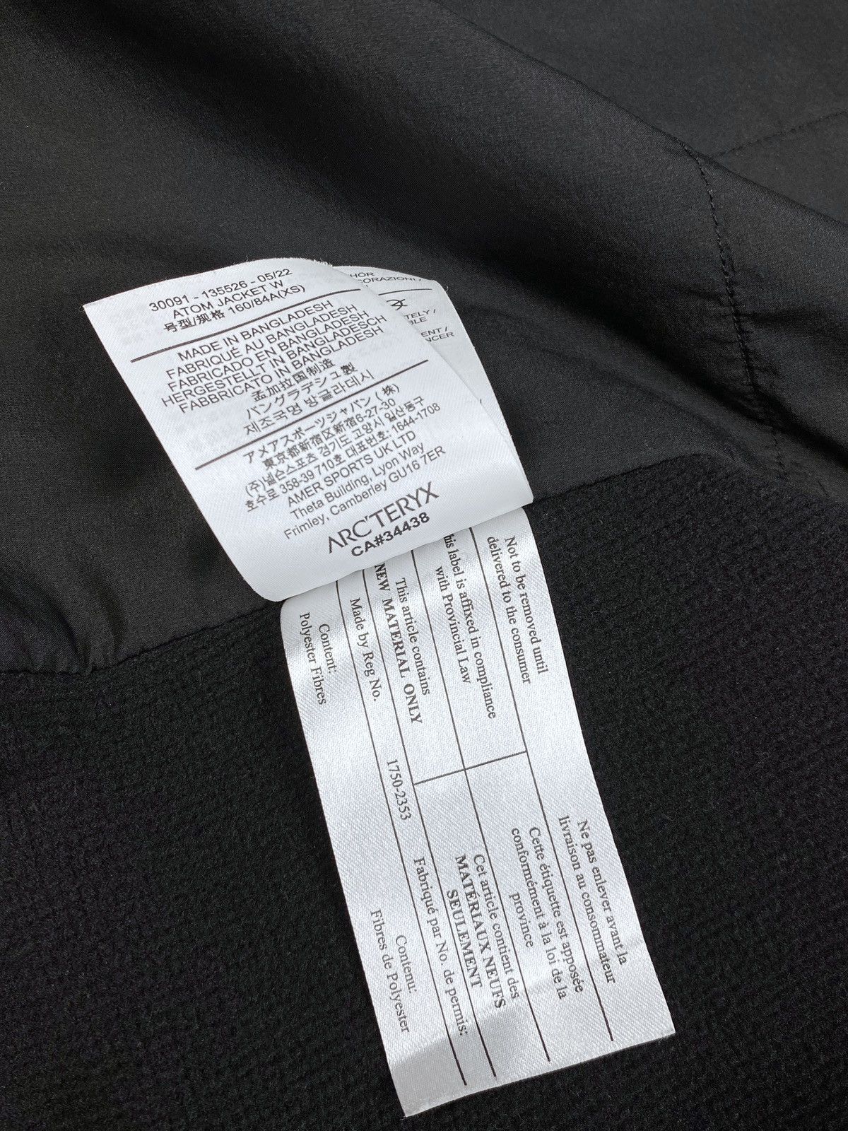 Arc'teryx Women's AW22 Arc'teryx Atom Jacket Black Insulated Size XS Size XS / US 0-2 / IT 36-38 - 17 Thumbnail