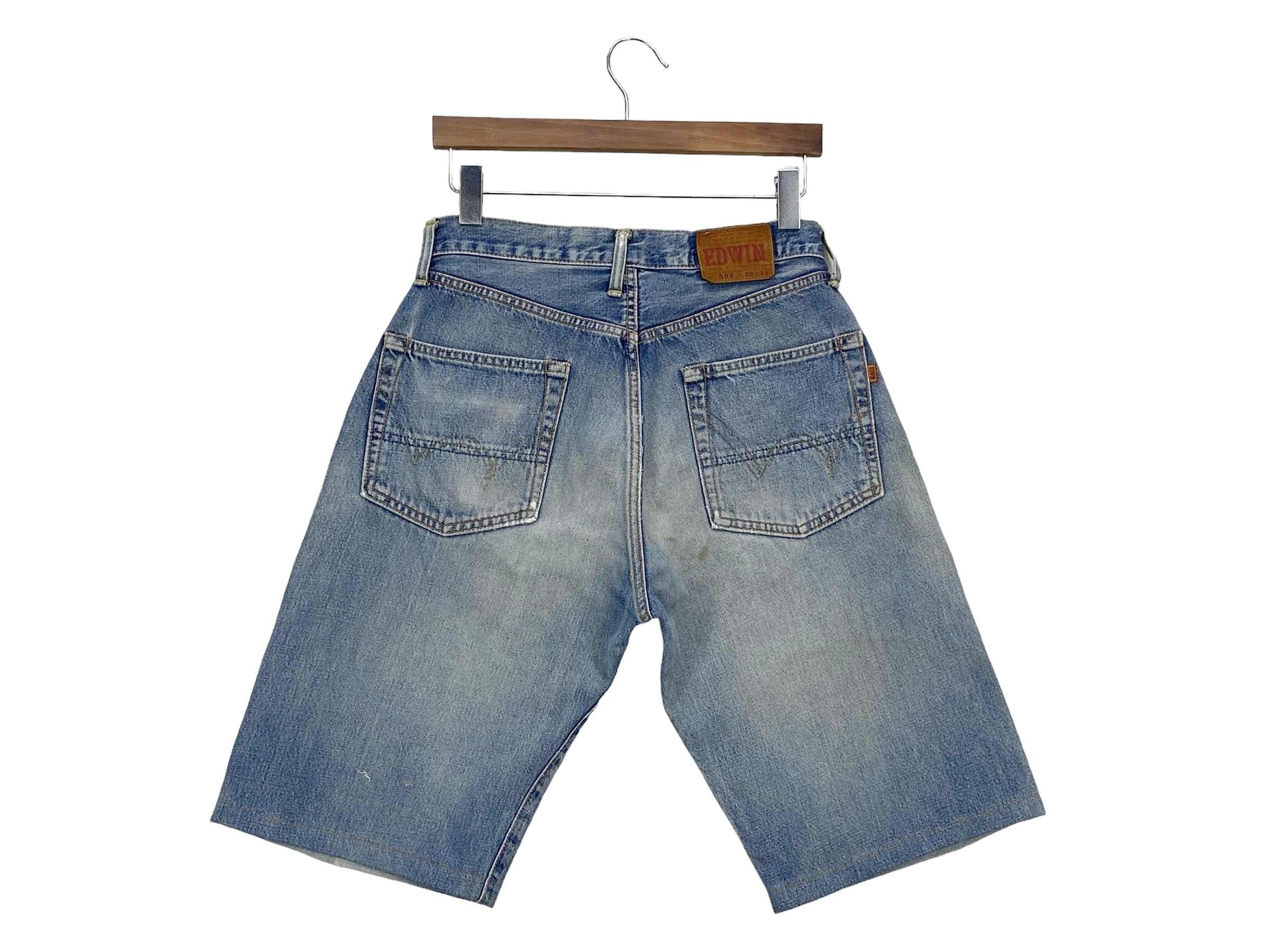 Edwin × Vintage Edwin Selvedge Short Denim Japanese Pants Japan Made Size US 28 / EU 44 - 3 Thumbnail