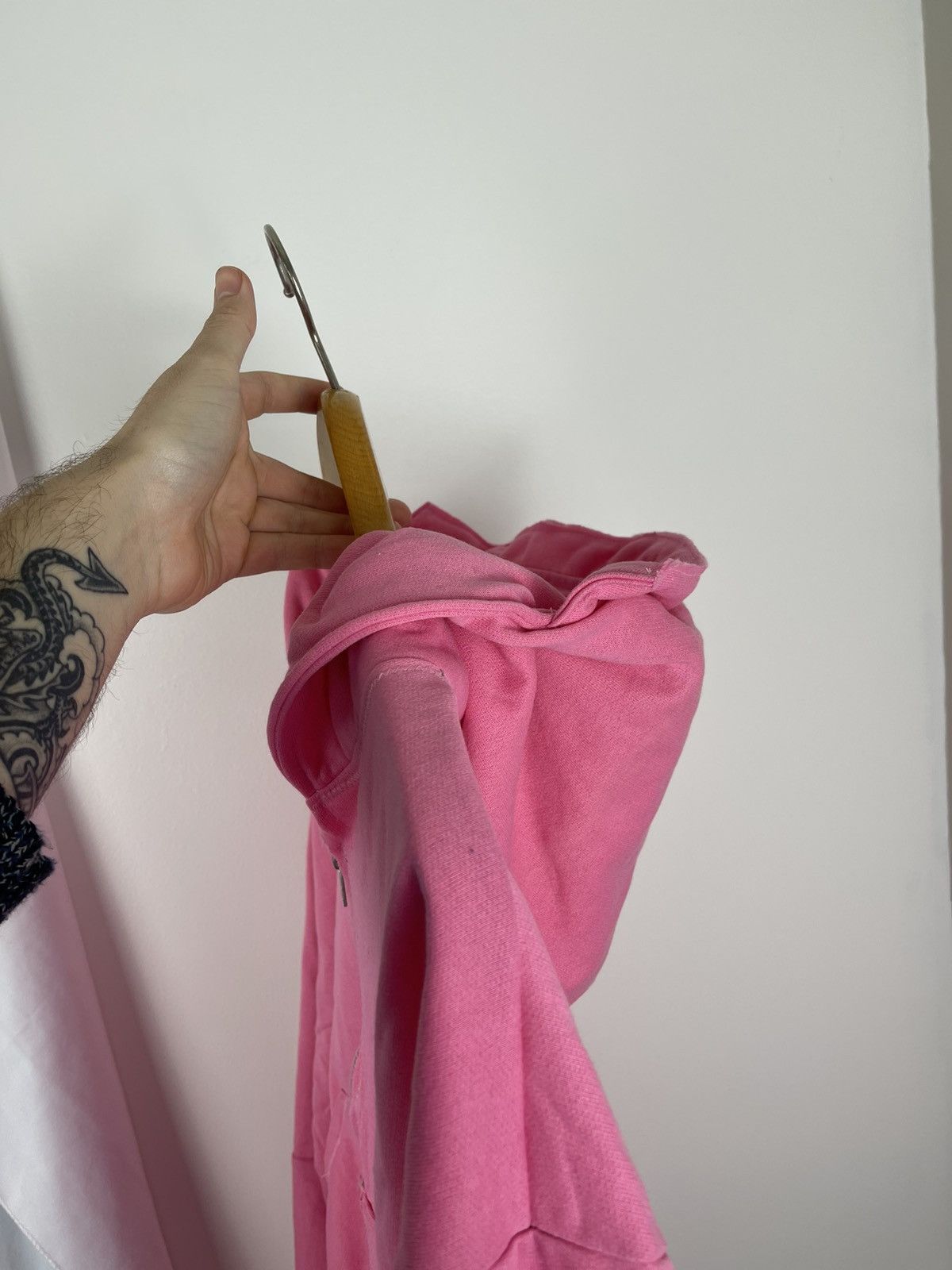 Chorley Chorley Pink Zip Up Hoodie slight cropped baggy fit visor Size US L / EU 52-54 / 3 - 2 Thumbnail
