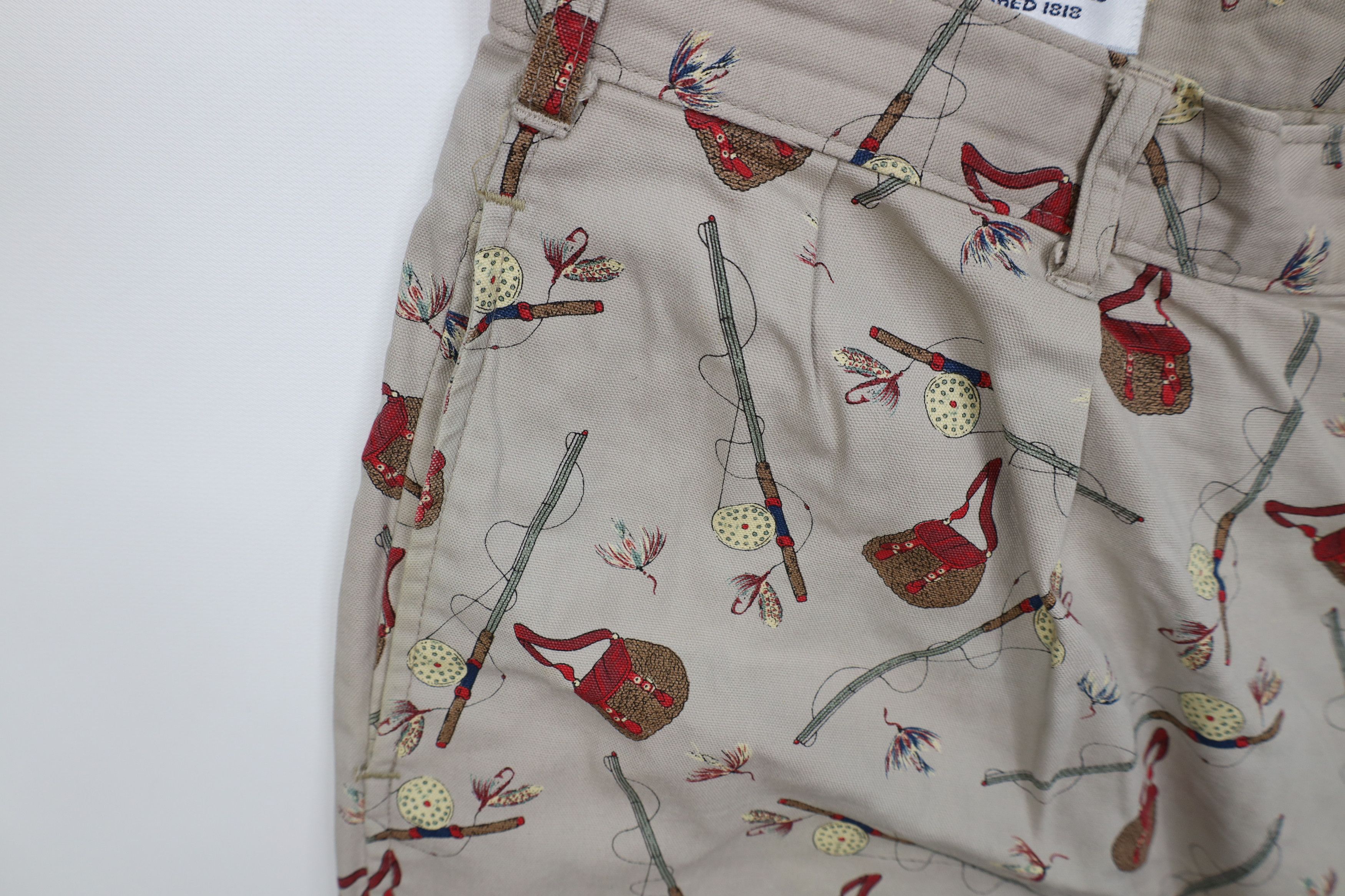 Brooks Brothers Vintage 80s 90s Brooks Brothers All Over Print Chino Shorts Size US 38 / EU 54 - 7 Thumbnail