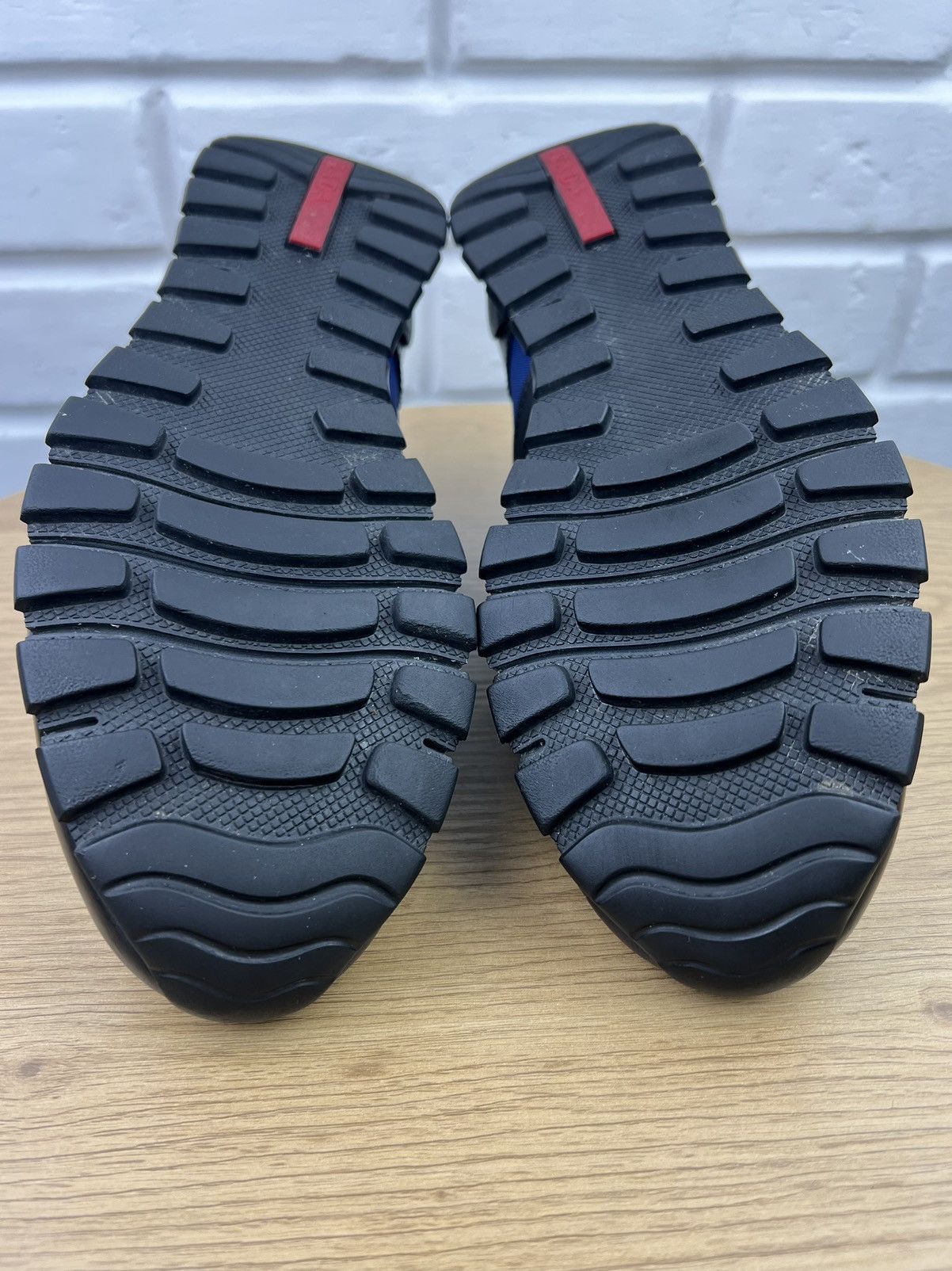 Prada PRADA Sneakers Low-Top Leather Nylon Shoes Red Tab Men’s Size US 11 / EU 44 - 15 Thumbnail