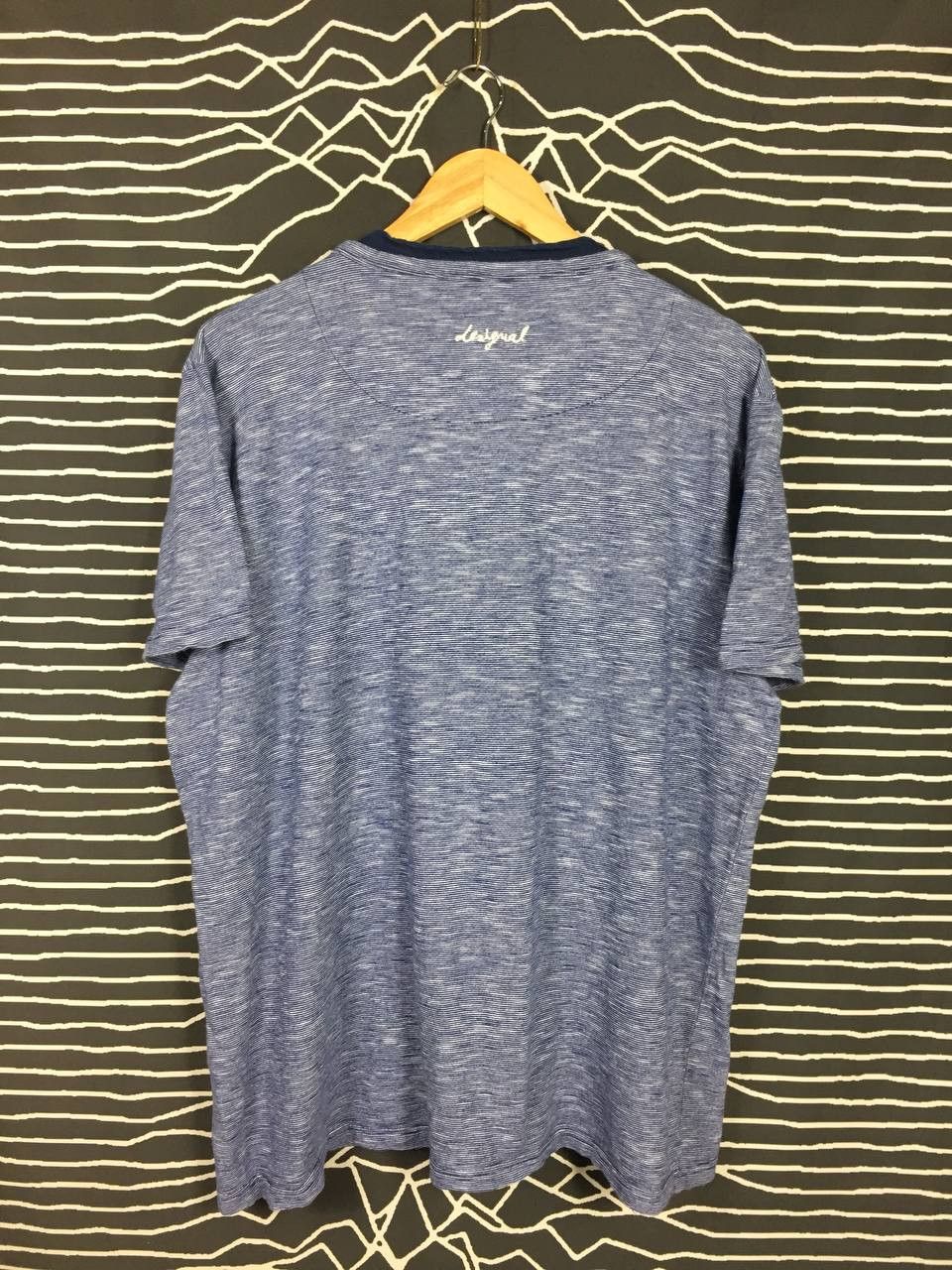 Designer × Desigual Desigual The Life Is Brue Henley Neck Tee Size US XL / EU 56 / 4 - 5 Thumbnail