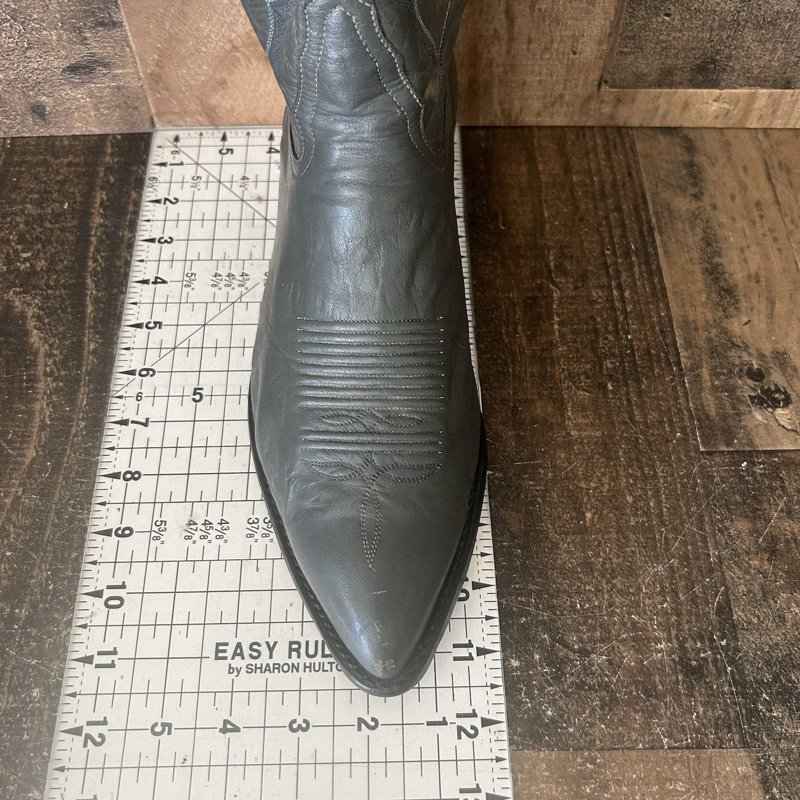 Tony Lama Tony Lama Vintage Gray Western Cowboy Boots Mens 9.5 EE Size US 9.5 / EU 42-43 - 6 Thumbnail