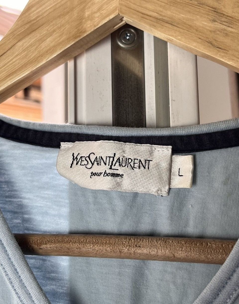 Yves Saint Laurent 🔥90's YSL Archive Monogram Vintage T Shirt Big Logo Tee Size US L / EU 52-54 / 3 - 5 Thumbnail
