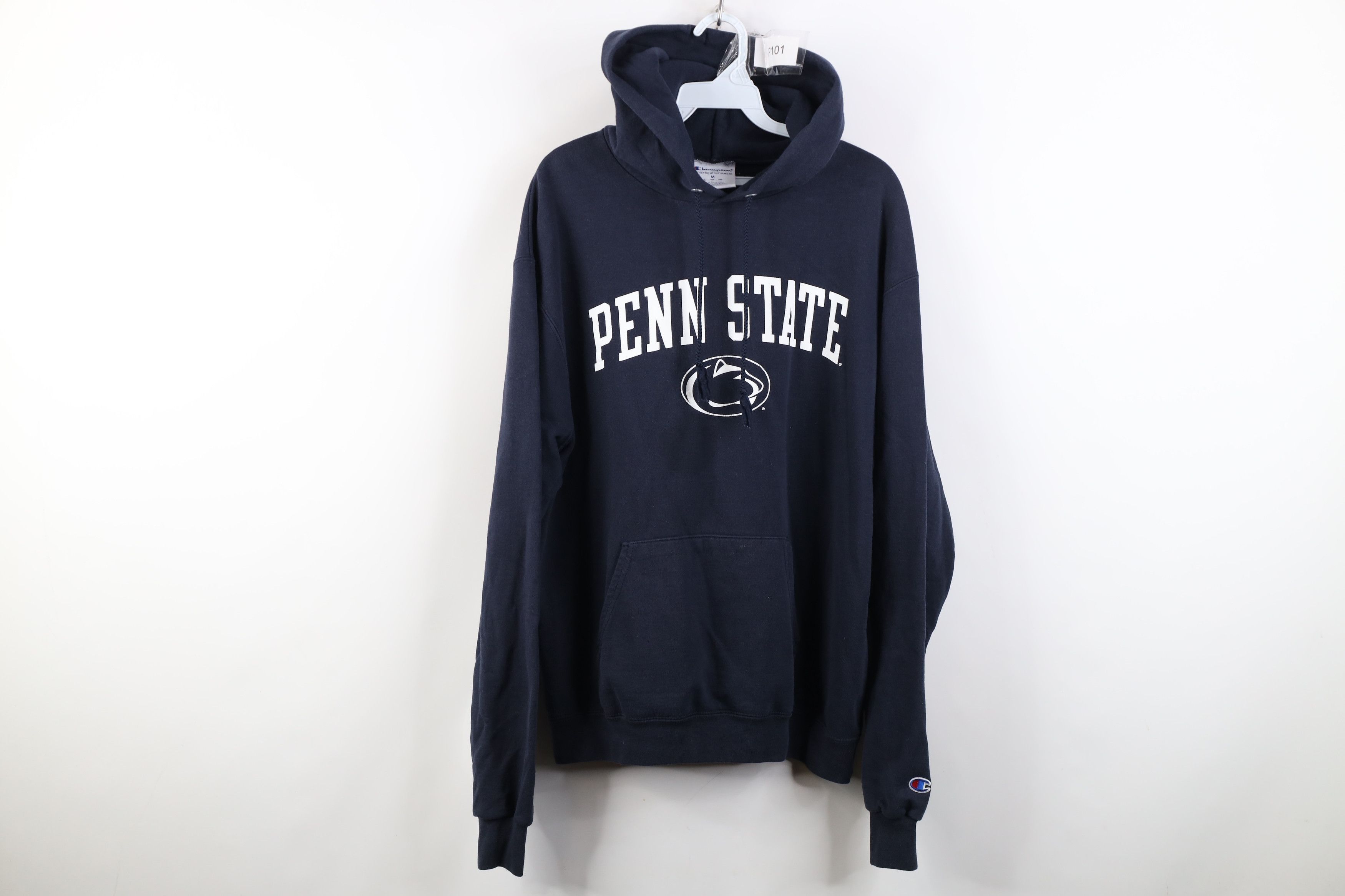 Champion Vintage Y2K Champion State University Hoodie Sweatshirt Blue Size US M / EU 48-50 / 2 - 1 Thumbnail