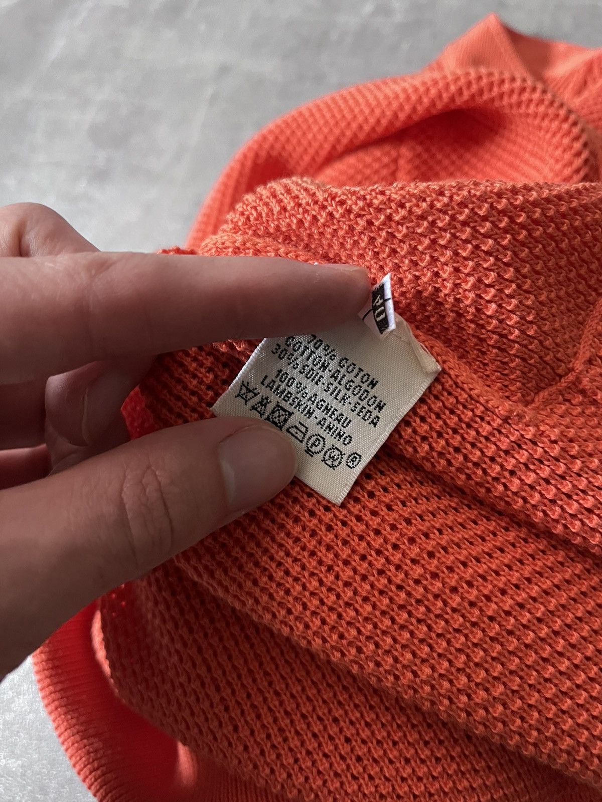 Hermes Hermes Knitted Cardigan Orange Short Sleeve Silk Size M / US 6-8 / IT 42-44 - 11 Thumbnail