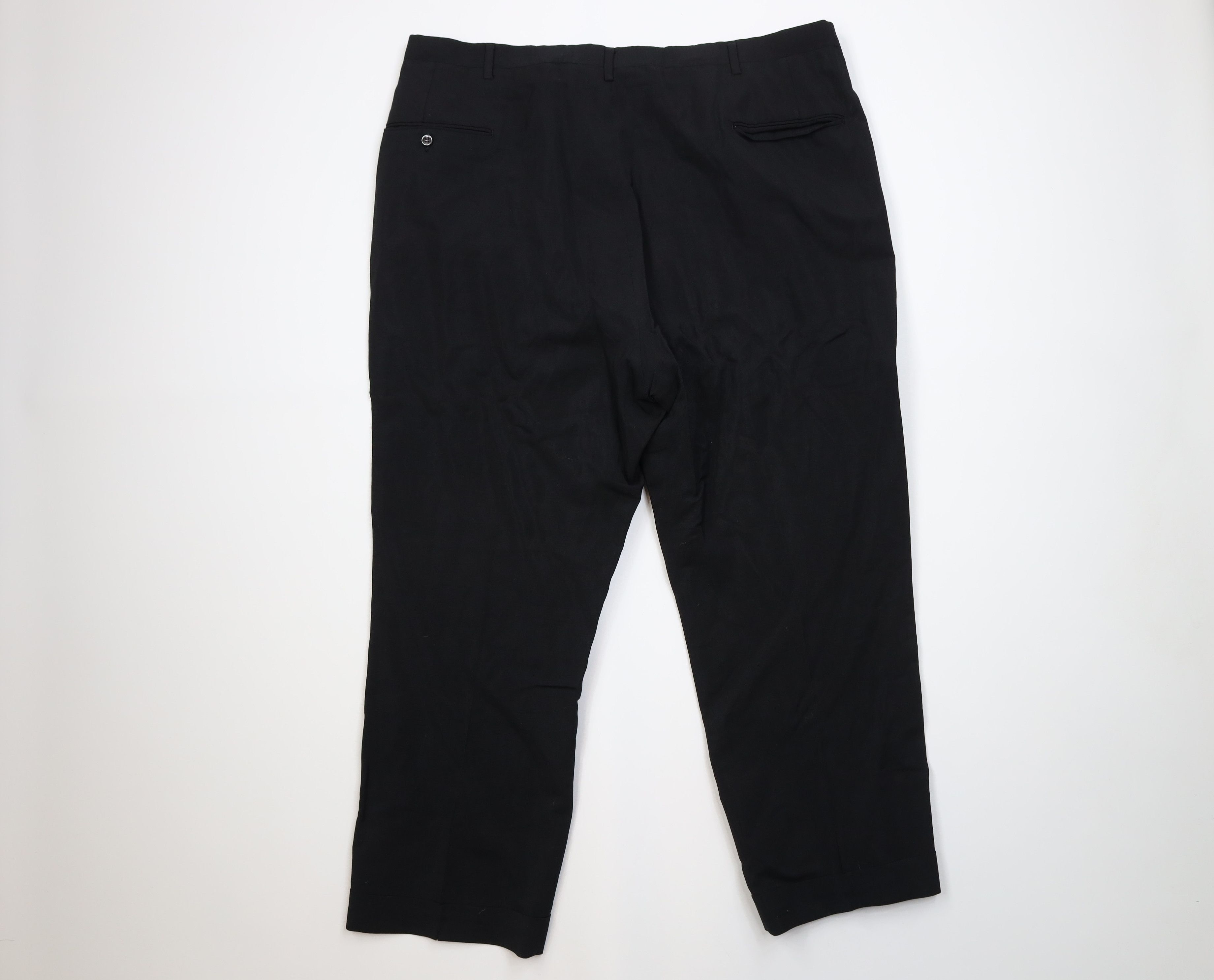 Vintage Vintage 50s Rockabilly Gabardine Knit Chino Pants Black USA Size US 42 / EU 58 - 8 Thumbnail