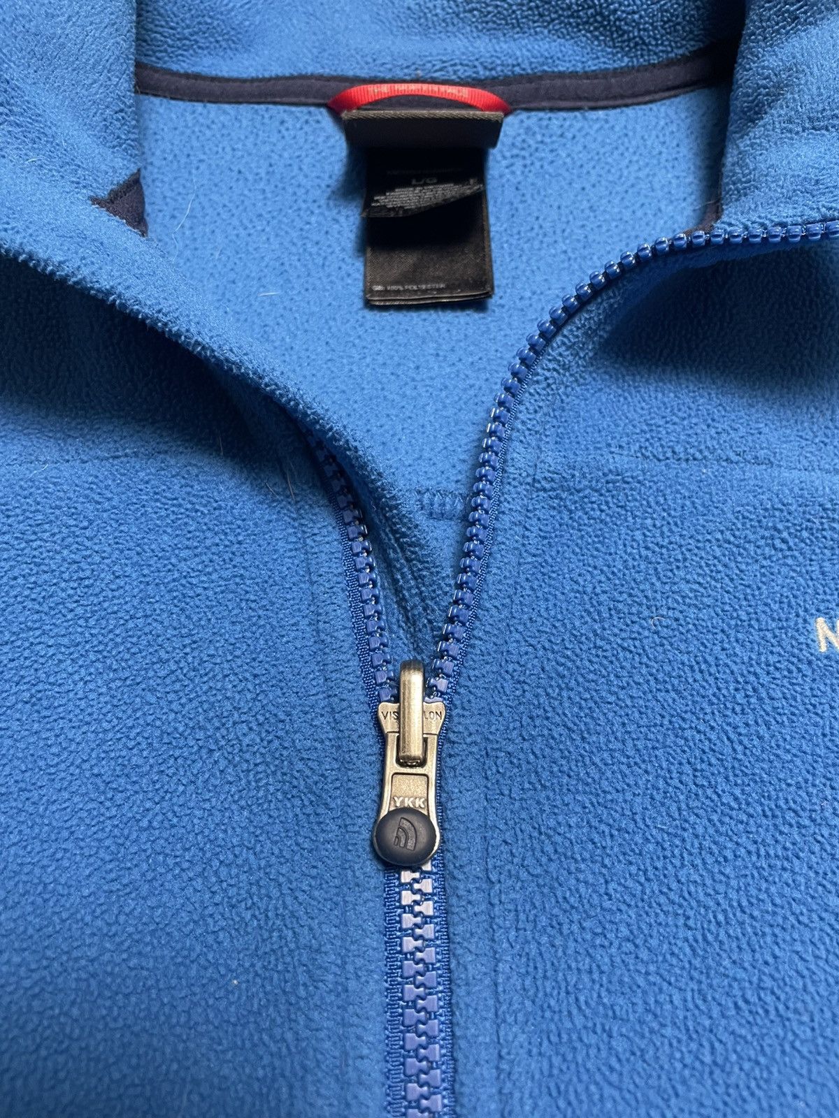 The North Face Vintage The North Face Polartec Blue Full Zip Fleece Jacket Size US L / EU 52-54 / 3 - 10 Thumbnail