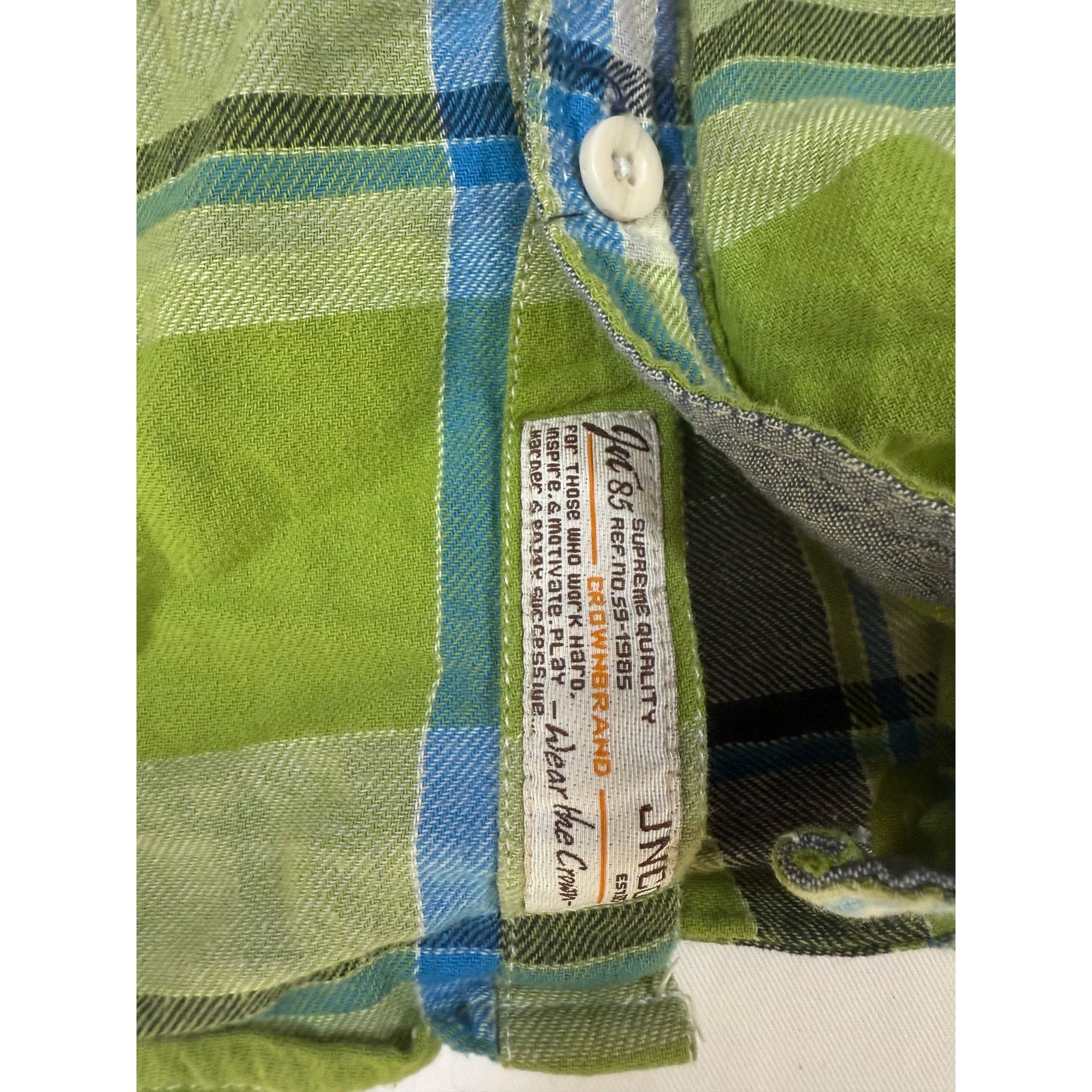 JNCO JNCO Plaid Button Up Shirt Mens Small Green Casual Slim Fit Size US S / EU 44-46 / 1 - 2 Thumbnail