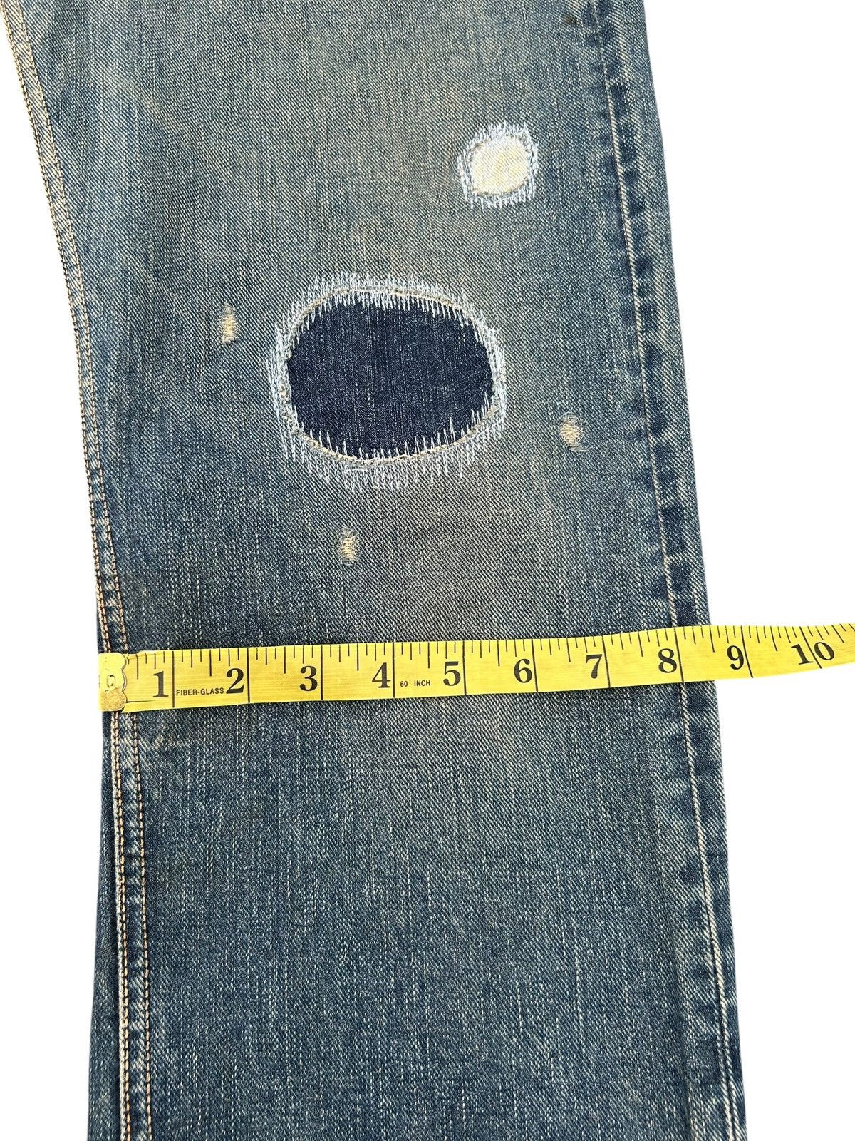 Kapital VINTAGE LEE HALF SELVEDGE JAPANESE DISTRESSED DENIM JEANS Size US 29 - 20 Thumbnail