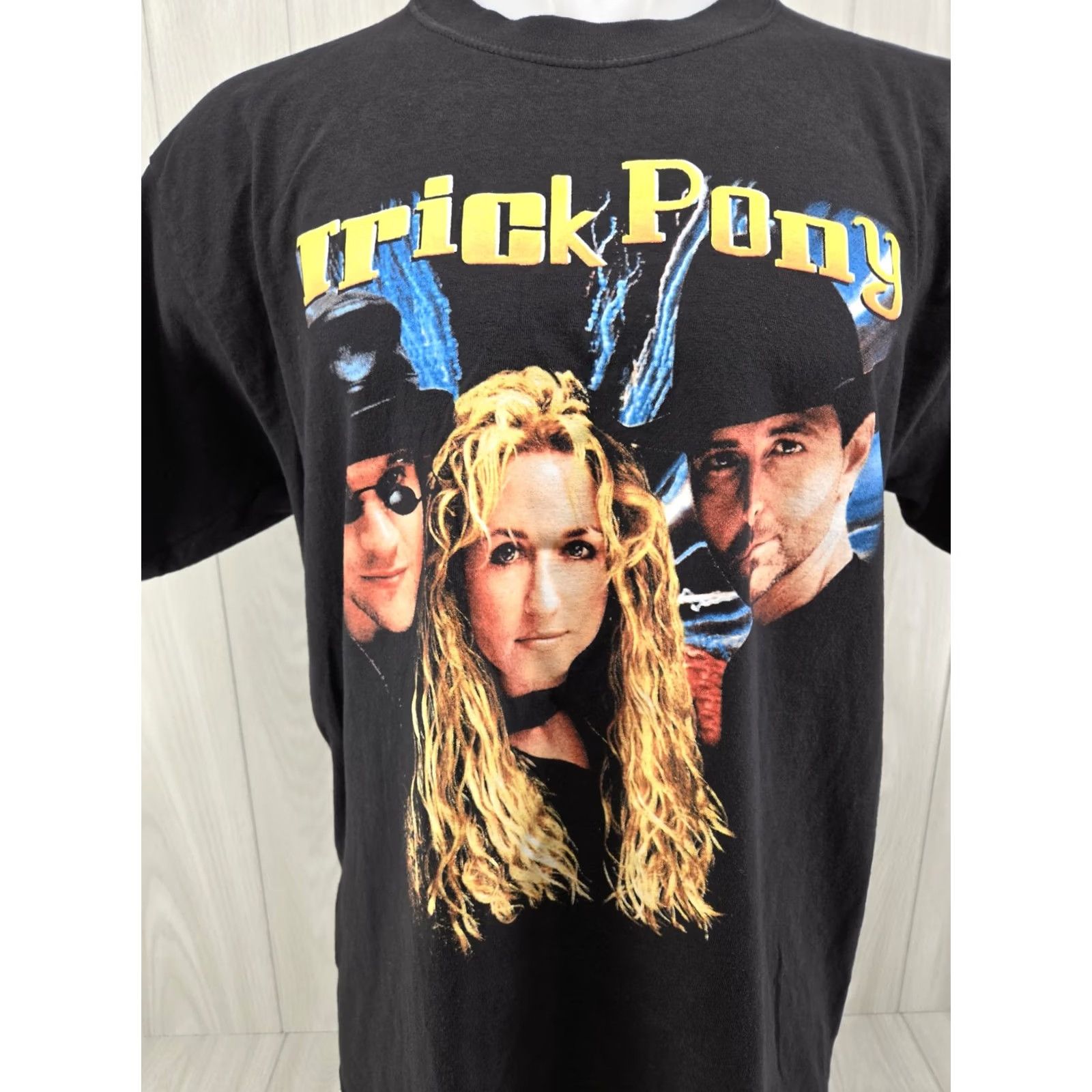 Gildan VINTAGE Trick Pony Tour T Shirt Large Black Short Sleeve Band Gildan Mens L Size US L / EU 52-54 / 3 - 3 Thumbnail