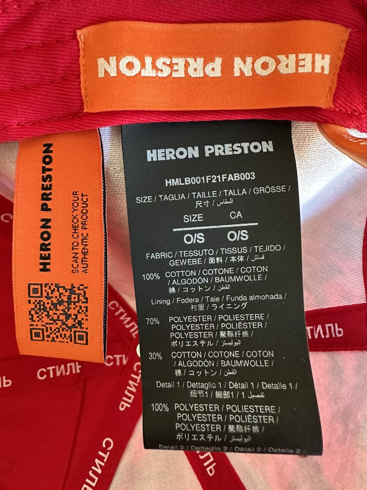 Heron Preston Heron Preston Embroidered Tie-dye Hat Size ONE SIZE - 4 Thumbnail