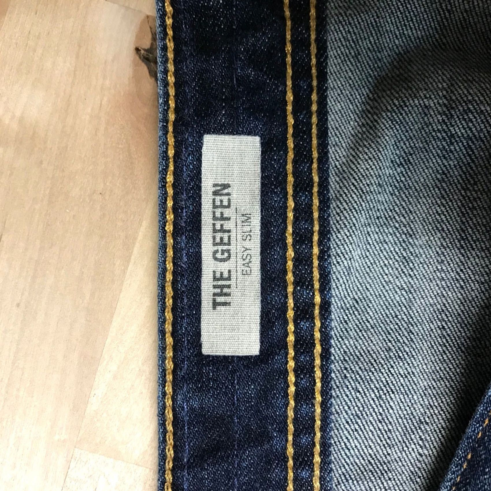 Denime AG Adriano Goldschmied The Geffen Easy Slim Dark Wash Denim Jeans Mens 38x32 Size US 34 / EU 50 - 7 Thumbnail
