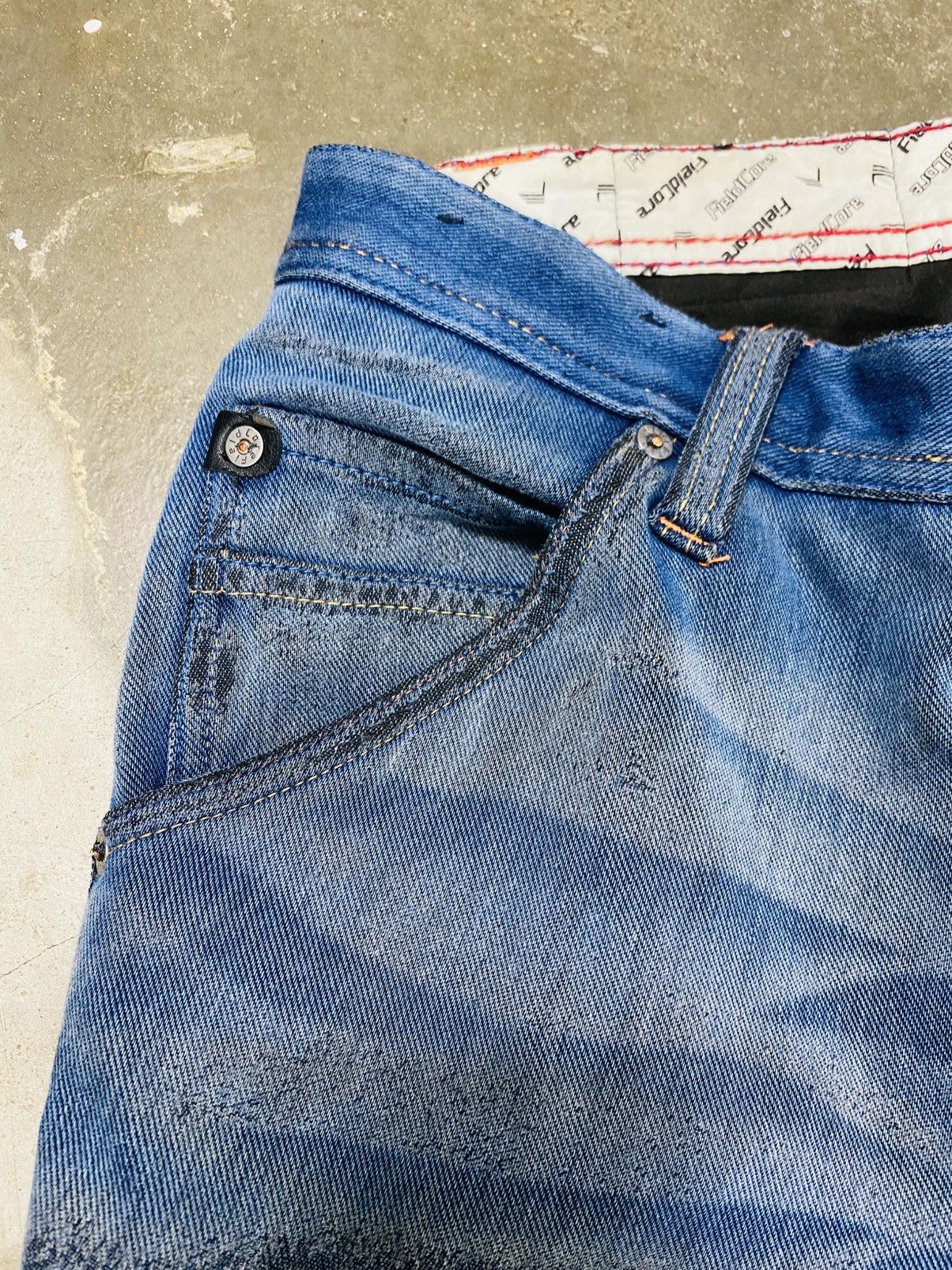 Japanese Brand Rare Fieldcore Strecthable Banana Curve Cargo Jeans Size US 30 / EU 46 - 5 Thumbnail