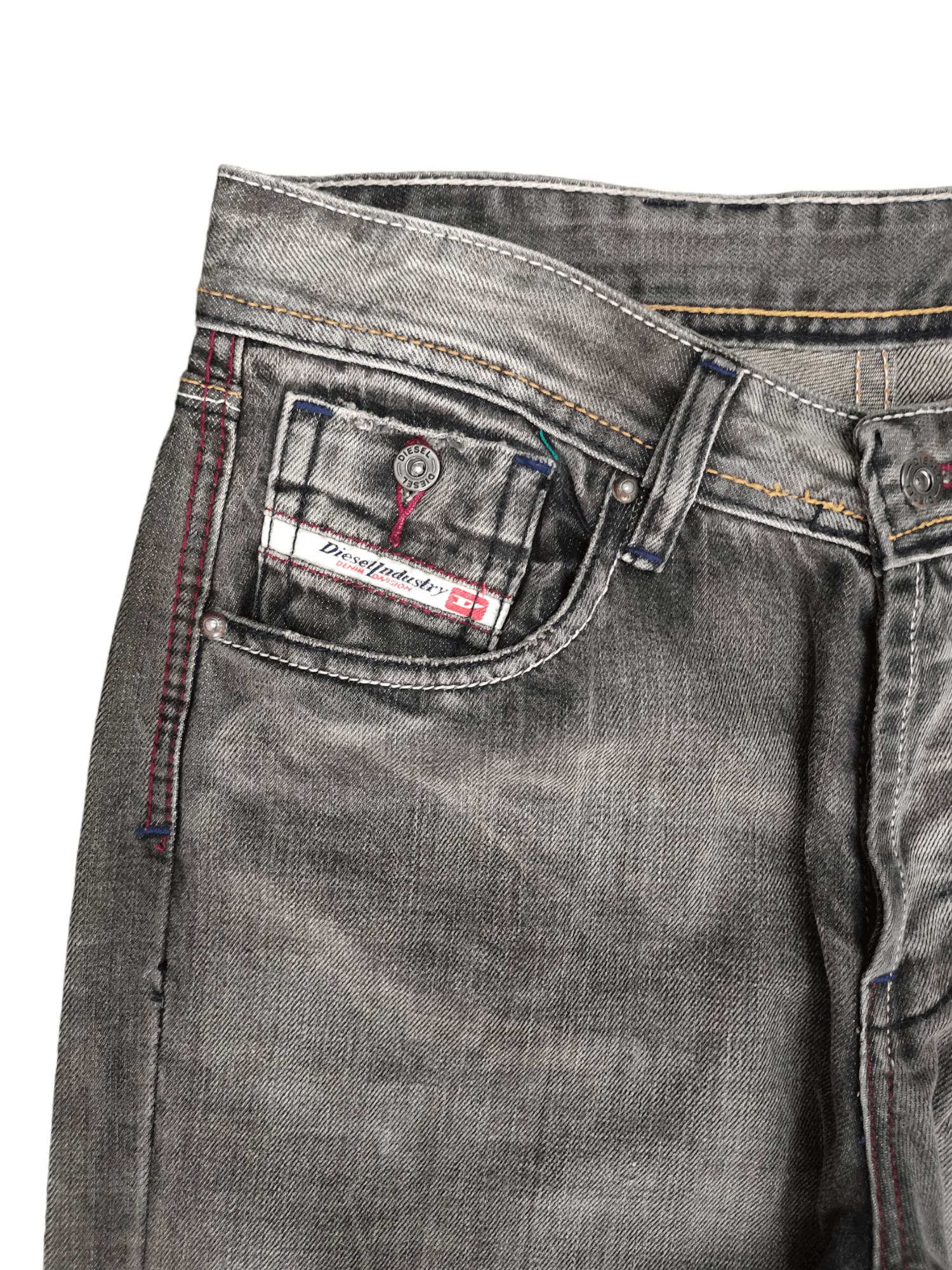 Diesel Wide Leg Jeans Diesel Stone Wash Denim Loose Y2k Streetwear Size US 31 - 12 Thumbnail