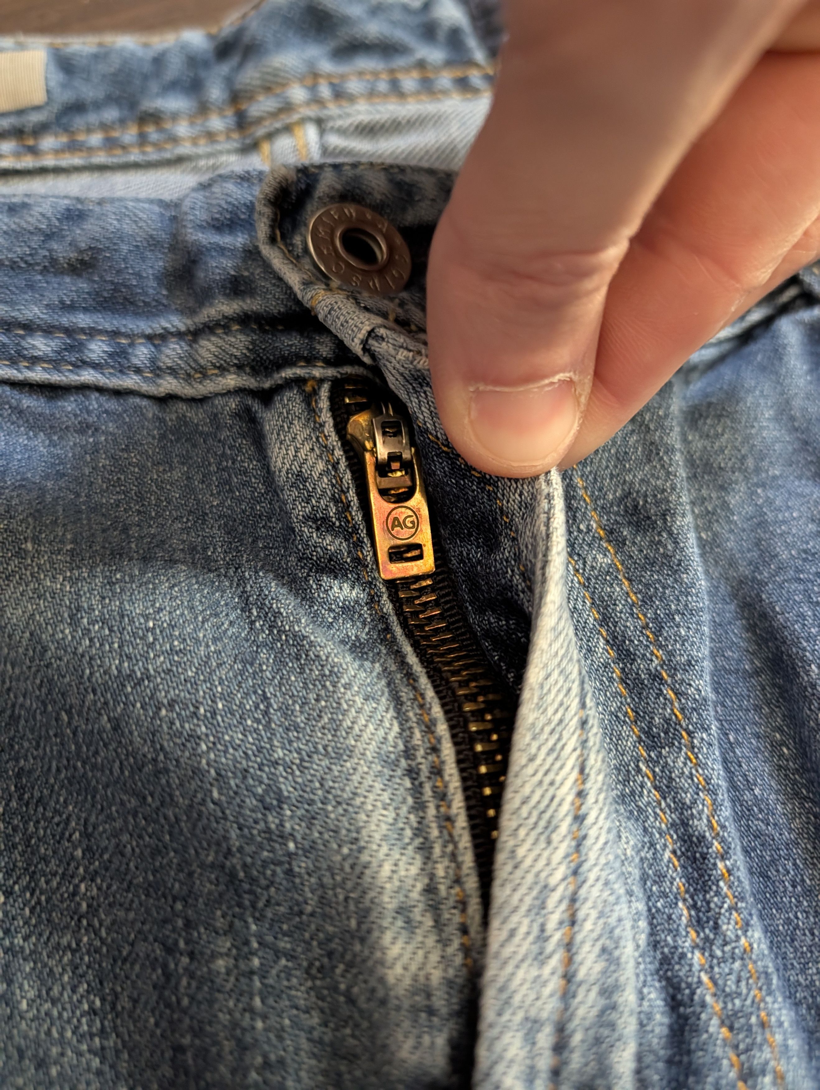 AG Adriano Goldschmied The Protege straight leg MiUSA blue denim jeans 38 Size US 38 / EU 54 - 5 Thumbnail