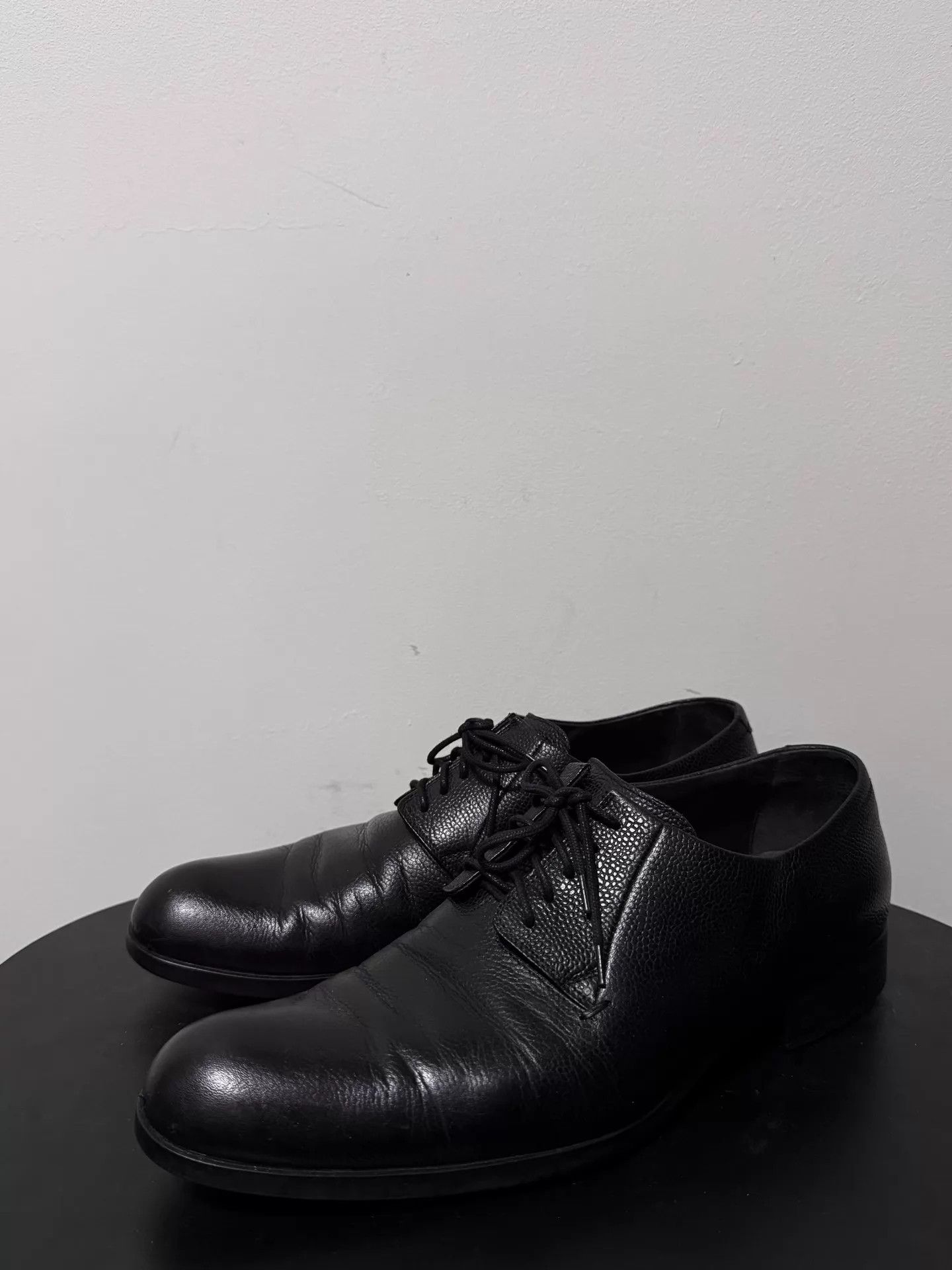 Giorgio Armani GiorgioArmani GA Mainline Grain Leather Derby Shoes 42 Size US 9 / EU 42 - 1 Thumbnail