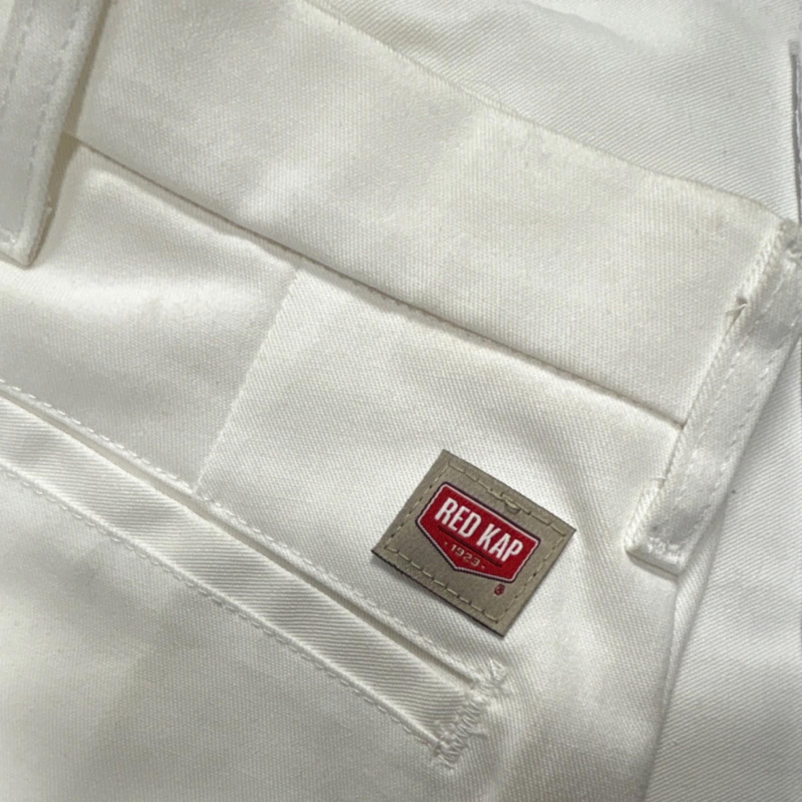Red Kap Red Kap Unisex White Uniform Work Pants Size 44 Polyester Size ONE SIZE - 2 Thumbnail