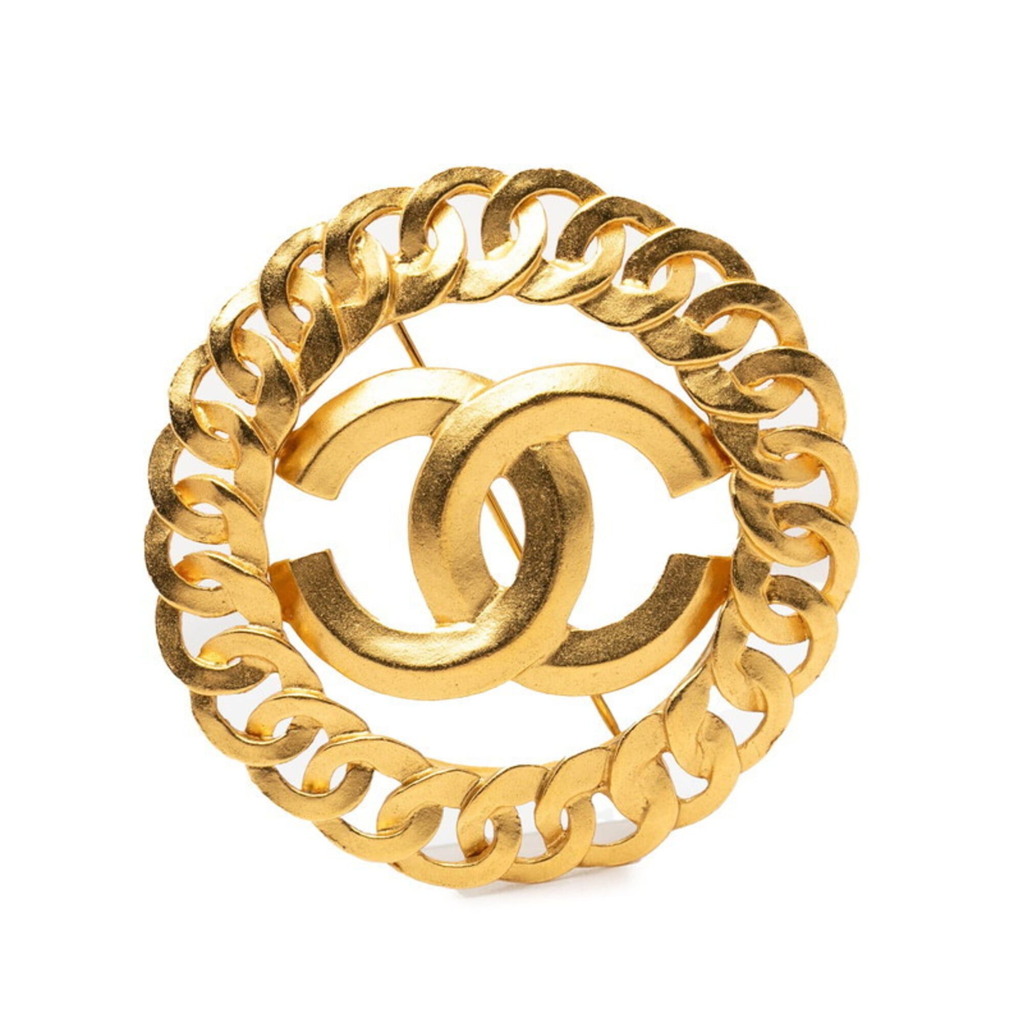 Chanel Chanel Vintage Coco Mark Brooch, Gold Plated, Women's CHANEL Size ONE SIZE - 1 Thumbnail