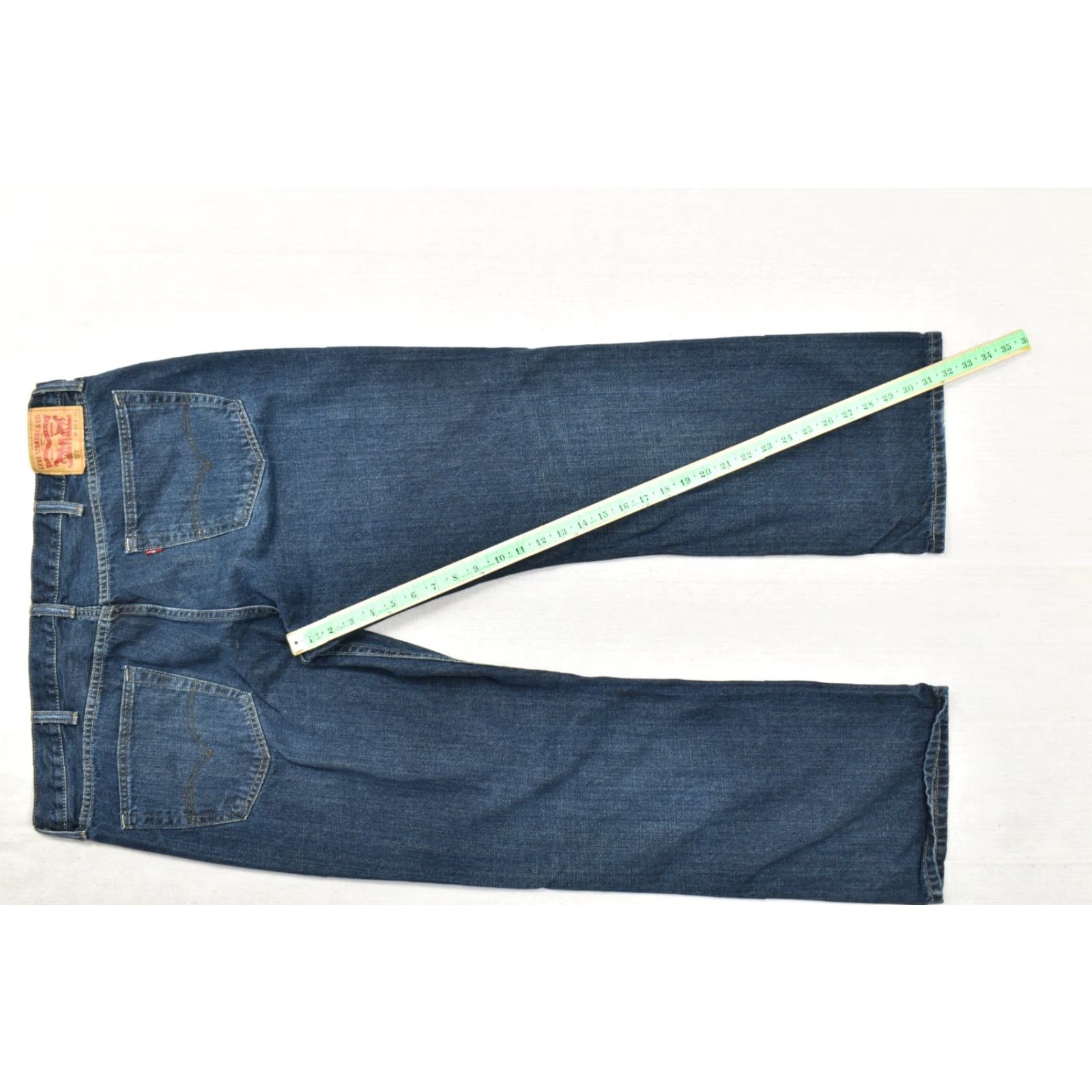 Levi's VINTAGE? No. Levi's 527 Slim Bootcut Jeans Men's 42x30 Dark Wash Blue Denim Cotton Jeans Size US 42 / EU 58 - 4 Thumbnail