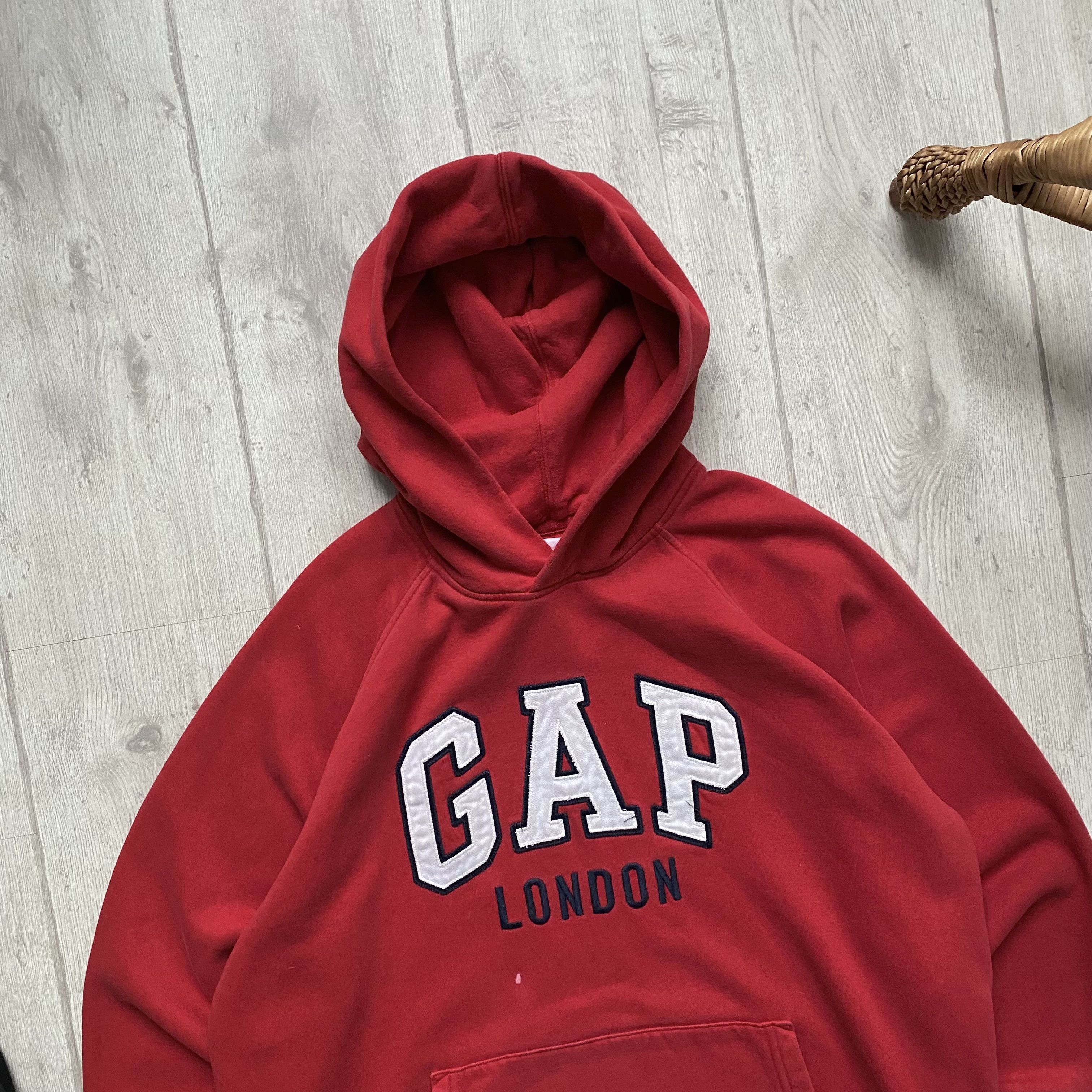 Gap Vintage 00s Gap London spellout Hoodie y2k Boxy Size US M / EU 48-50 / 2 - 2 Thumbnail