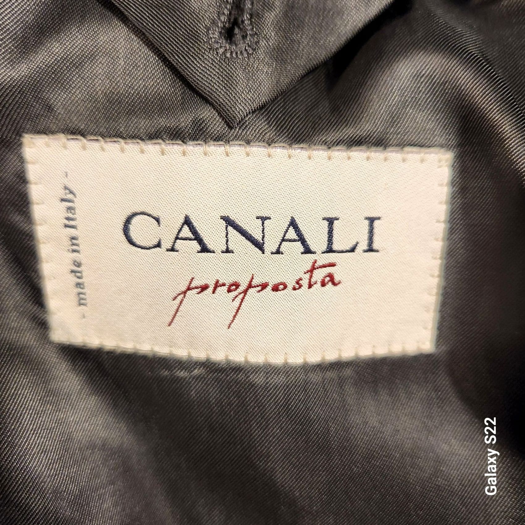Canali Canali Proposta Sport Coat Mens 52 Regular Gray Wool Notch Lapel 3-Button Jacket Coat Long Geometric 2 Piece Size US L / EU 52-54 / 3 - 3 Thumbnail