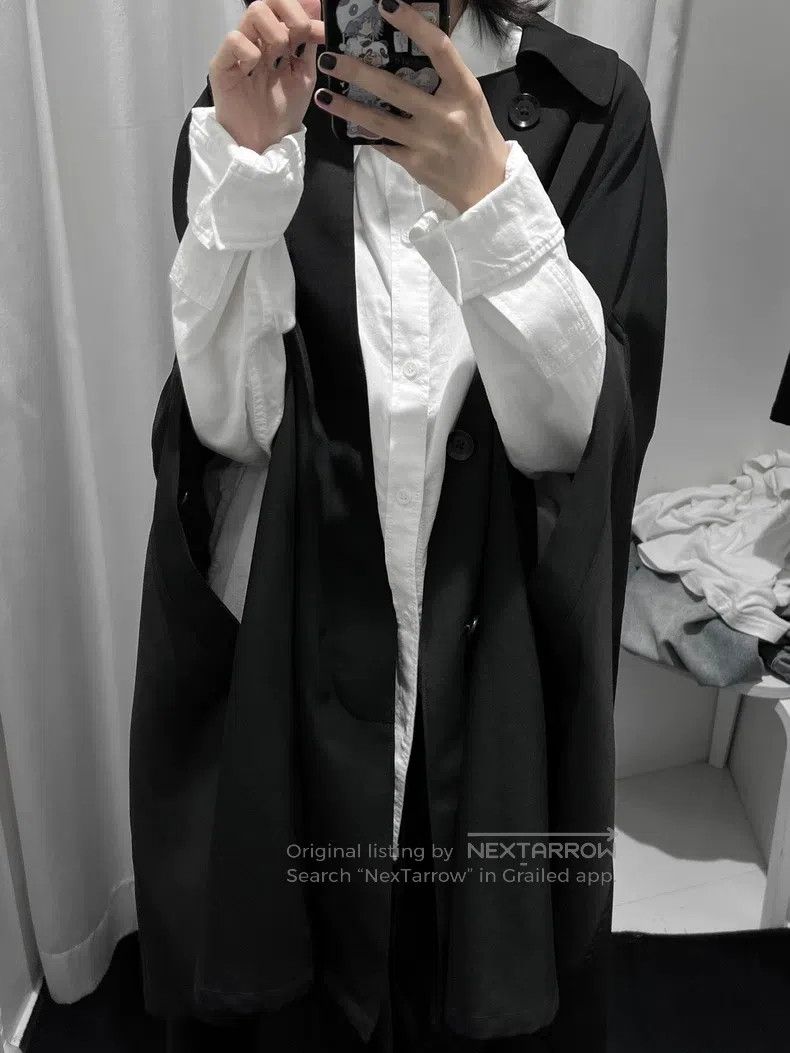 Yohji Yamamoto Yohji Yamamoto Washed Light Cotton Twill Slim Fit Shirt Size US L / EU 52-54 / 3 - 4 Thumbnail