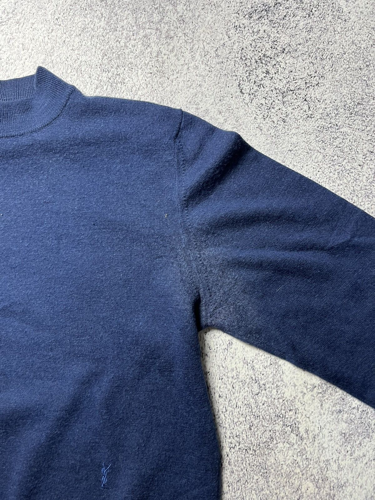 Vintage Vintage Yves Saint Laurent Knit Sweater YSL Logo Luxury 90s Size US M / EU 48-50 / 2 - 11 Thumbnail