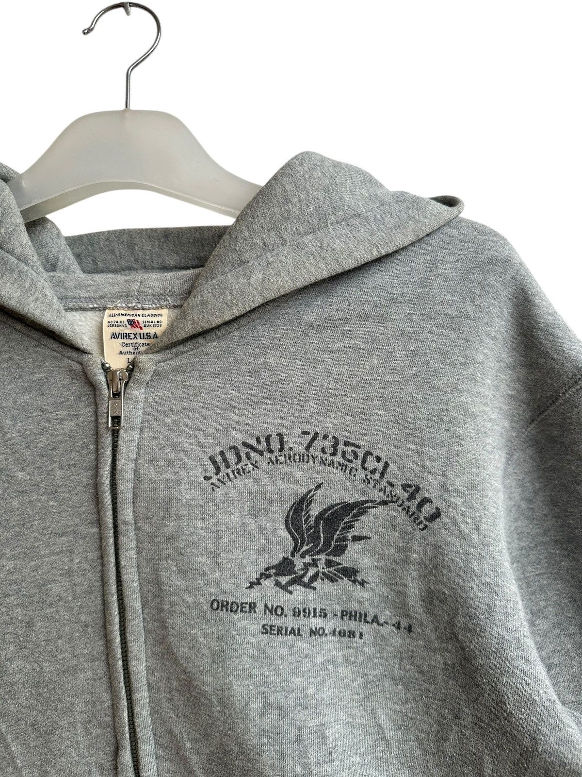 Avirex Vintage Avirex Aerodynamic Standard Hoodie Size US L / EU 52-54 / 3 - 3 Thumbnail