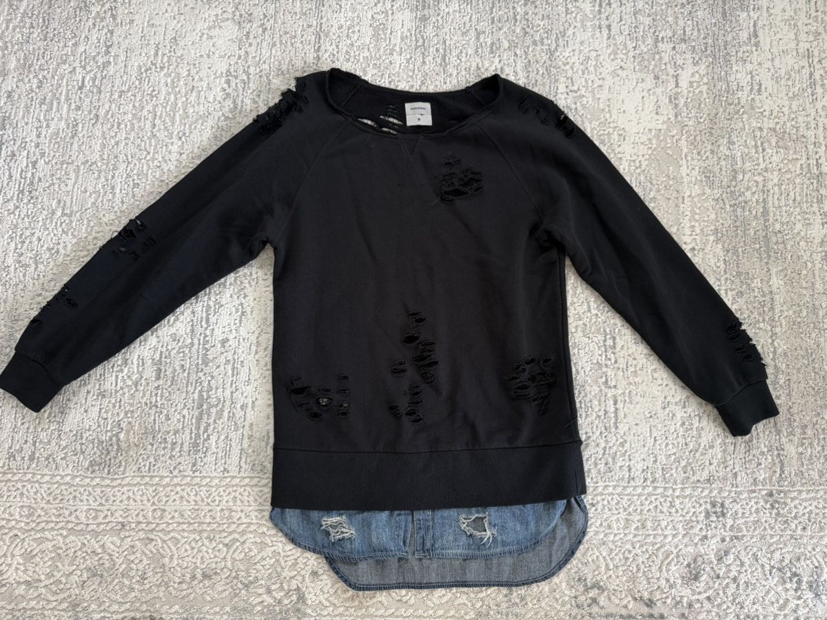 Maison MIHARA YASUHIRO Ripped Sweatshirt Size US M / EU 48-50 / 2 - 2 Thumbnail